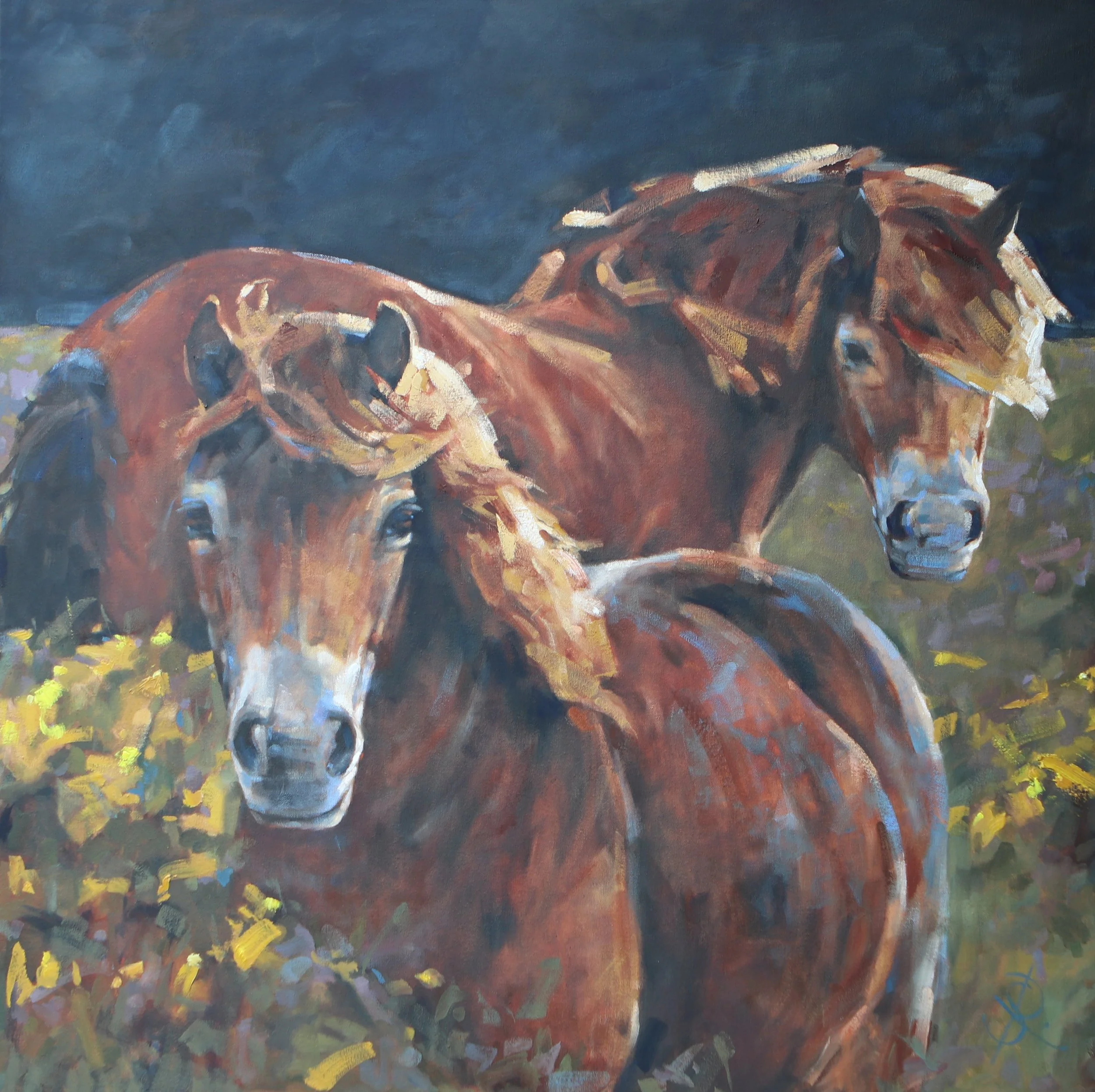 The Moor You See - 100x100cm oil on canvas - available - £1200 unframed