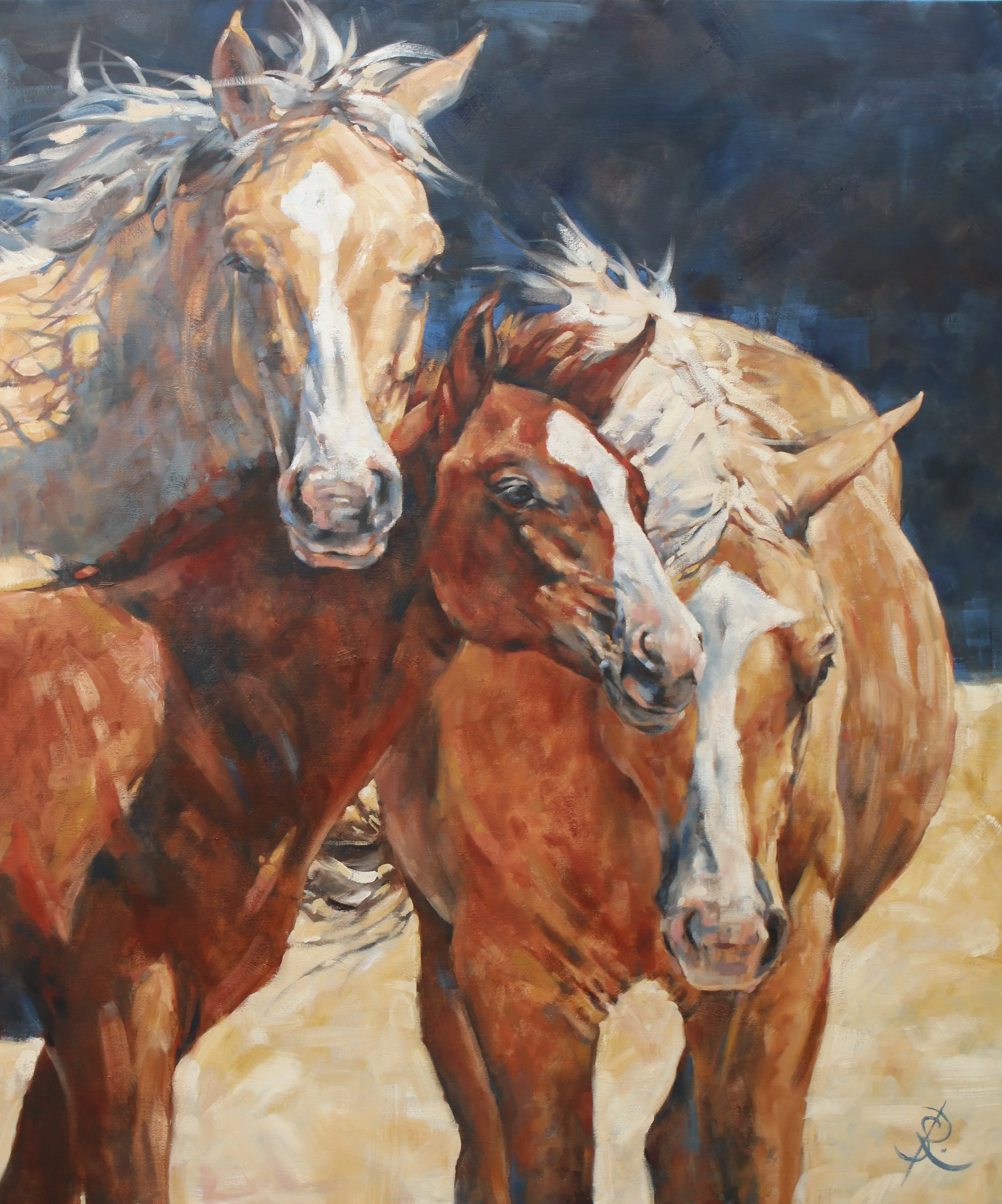 Gathering Storm - 100x120cm oil on canvas - Available - £1950 framed