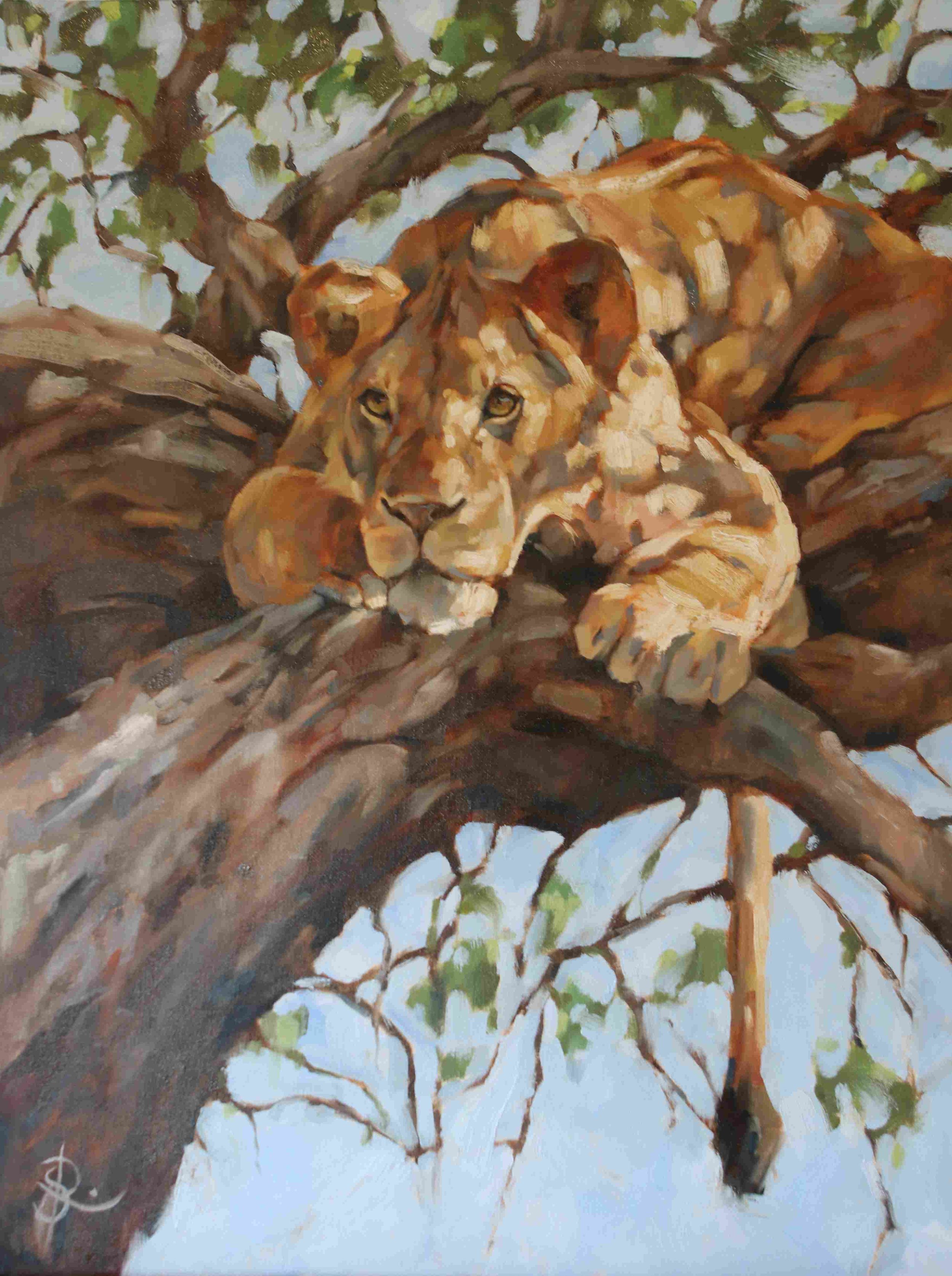 Look Out - 18x24" oil on canvas board