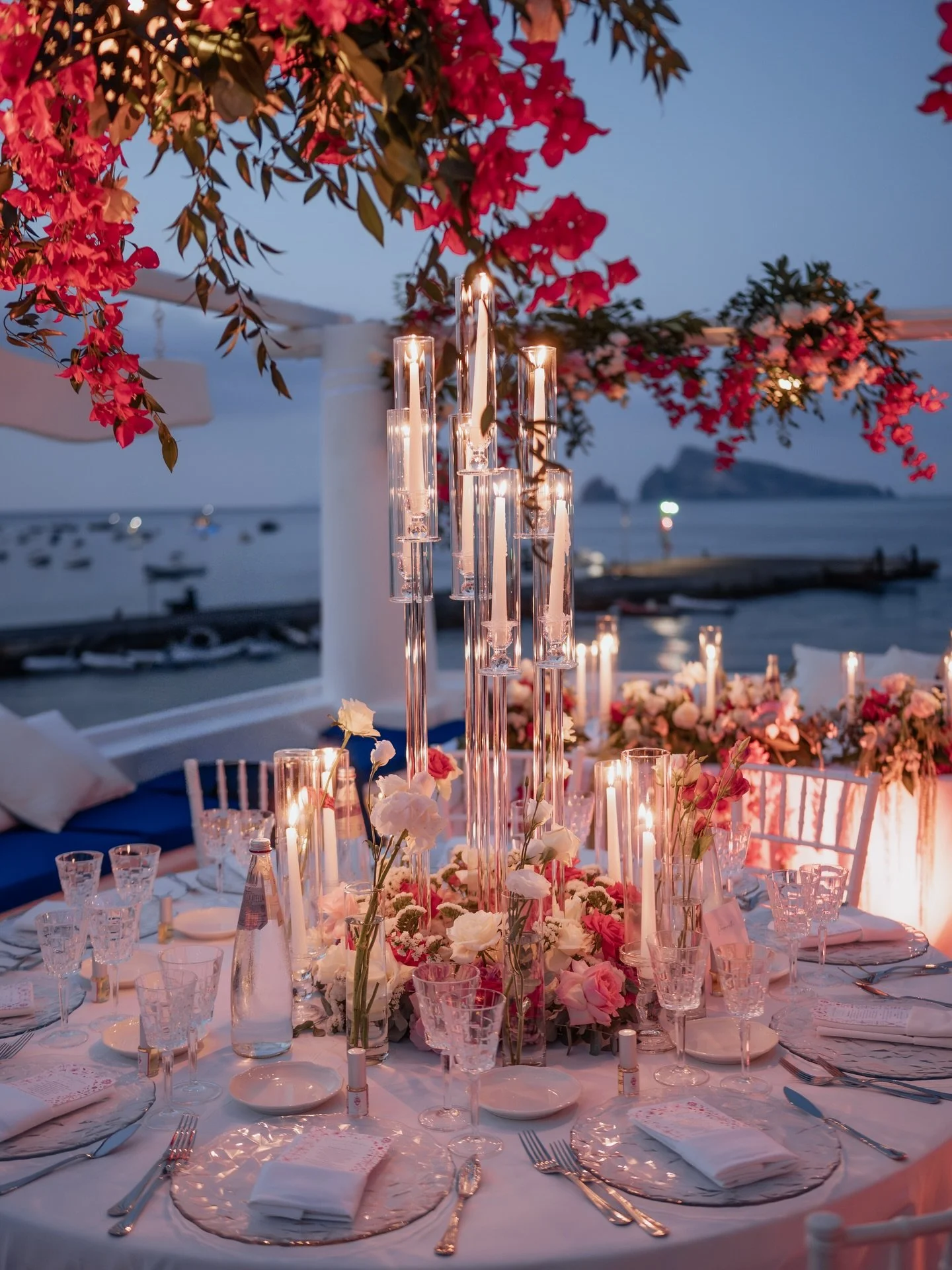 Panarea vibes, reimagined.

Where the sea meets candlelight, 
and every detail is designed to echo the effortless elegance of the island.

Soft florals, warm lights, and a table set to feel &mdash; not just to be seen. 
An atmosphere suspended betwee