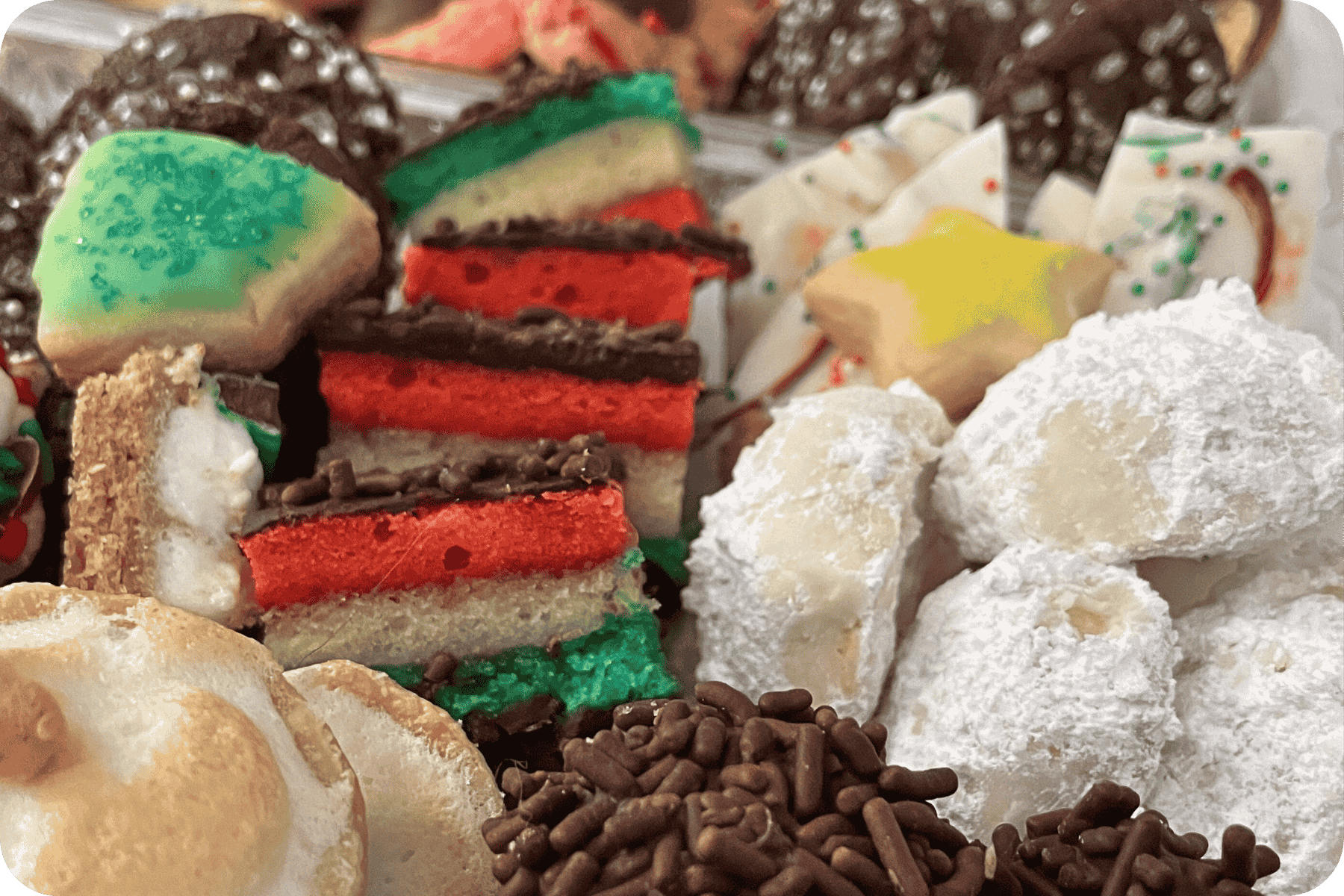 Christmas Cookie Assortments for Christmas and Holiday Parties - Merry Berry Confection Co. - Micro-bakery specializing in holiday bakes + dessert bars for weddings + events | Cary, NC