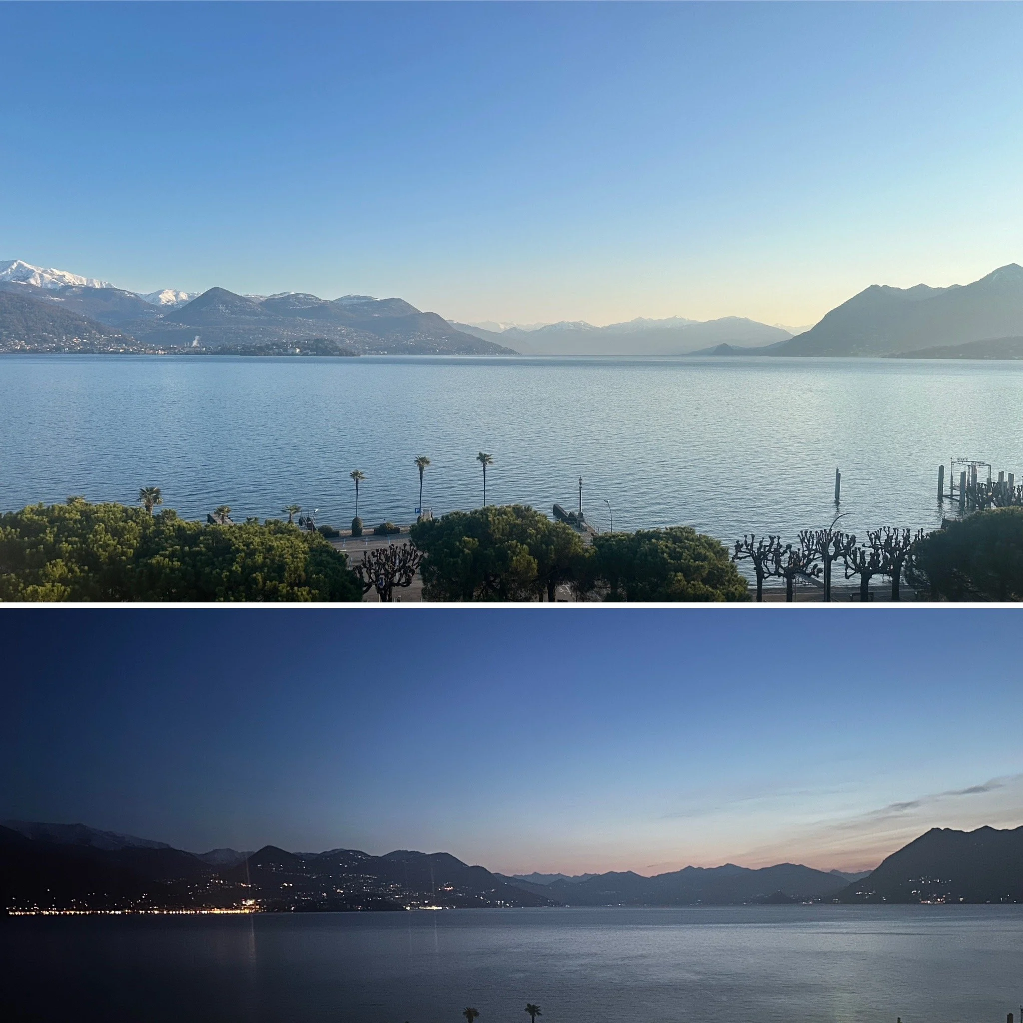 Blick aus dem Fenster am morgen