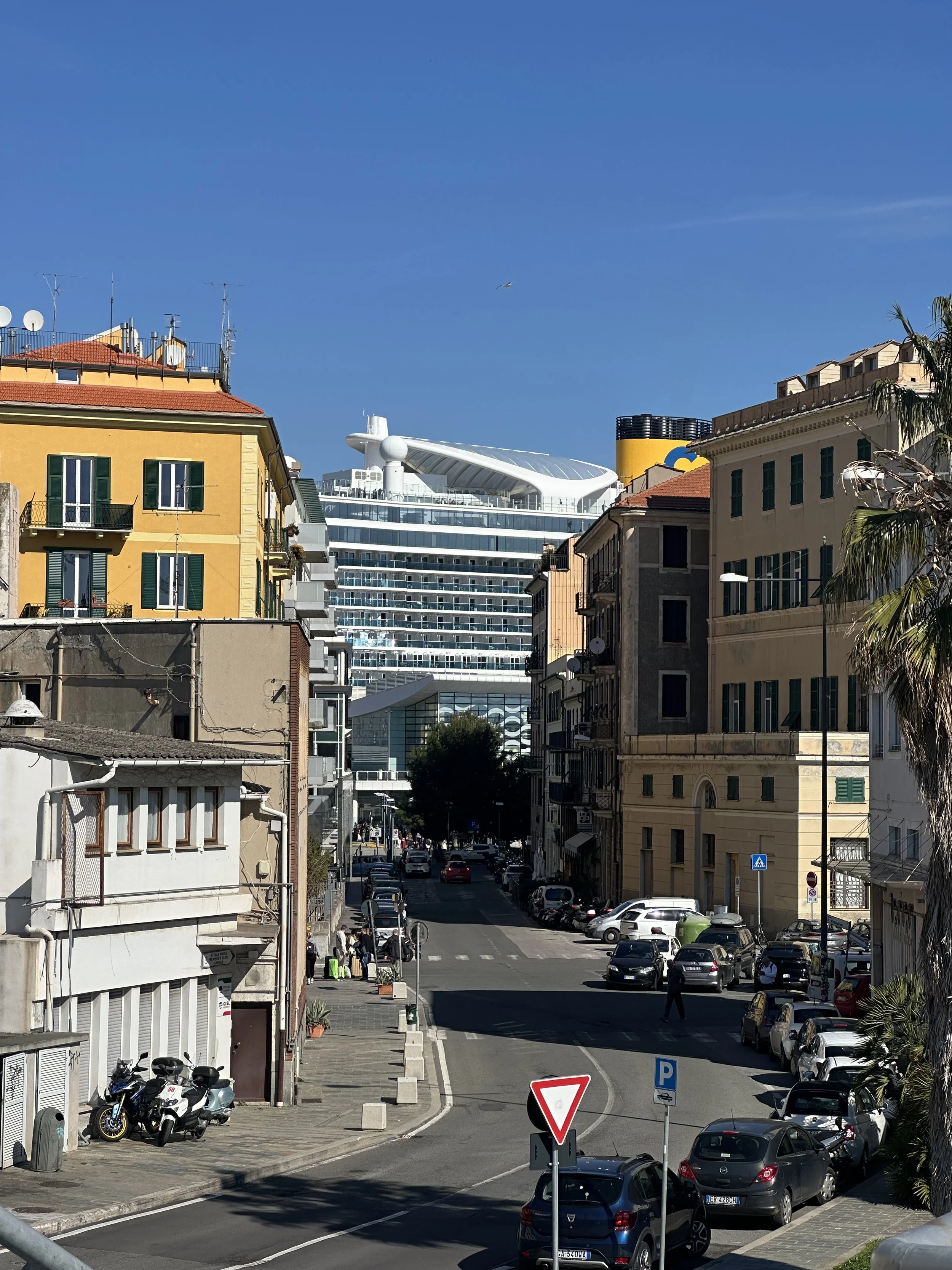 Kreuzfahrtschiff in Savona