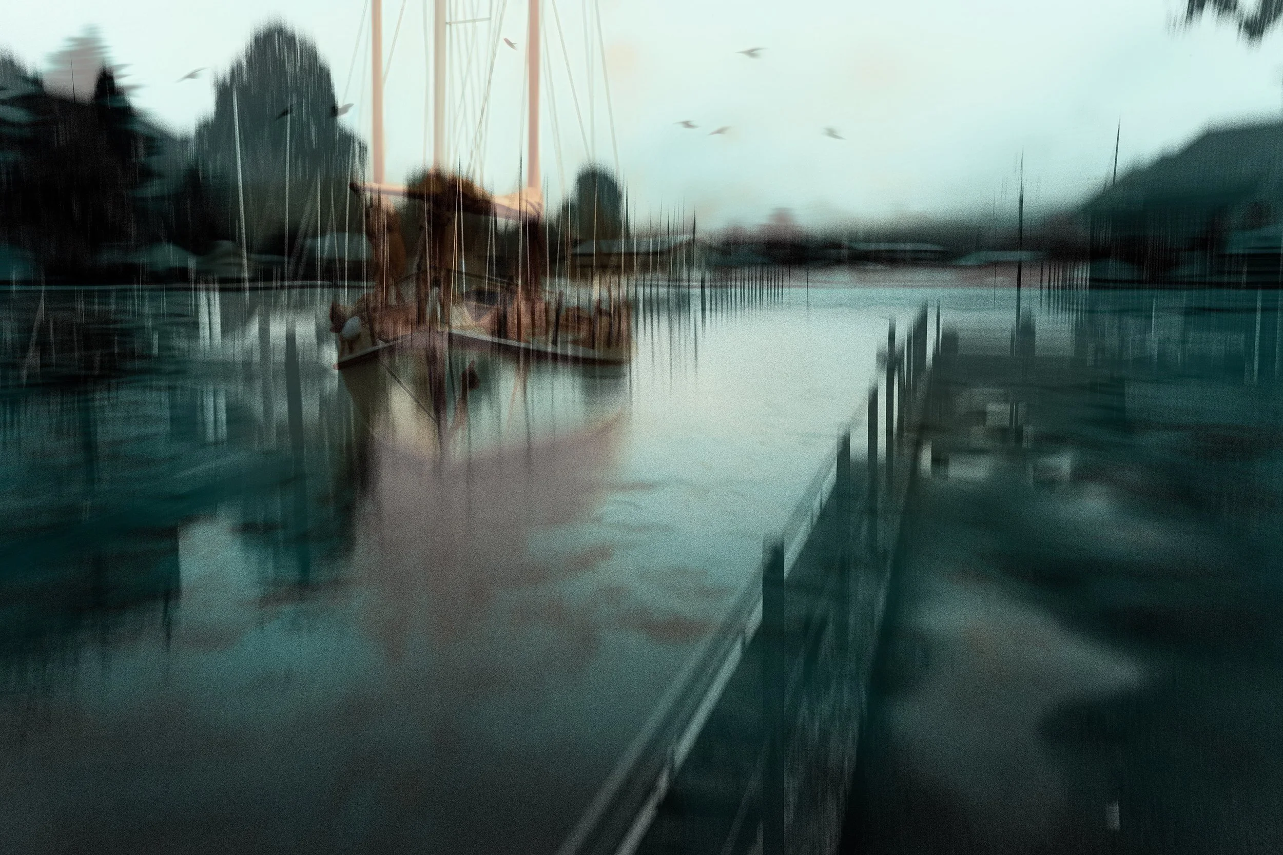 Slipway at the Sailing Port, 2023 · Photography // AI Art – digital
