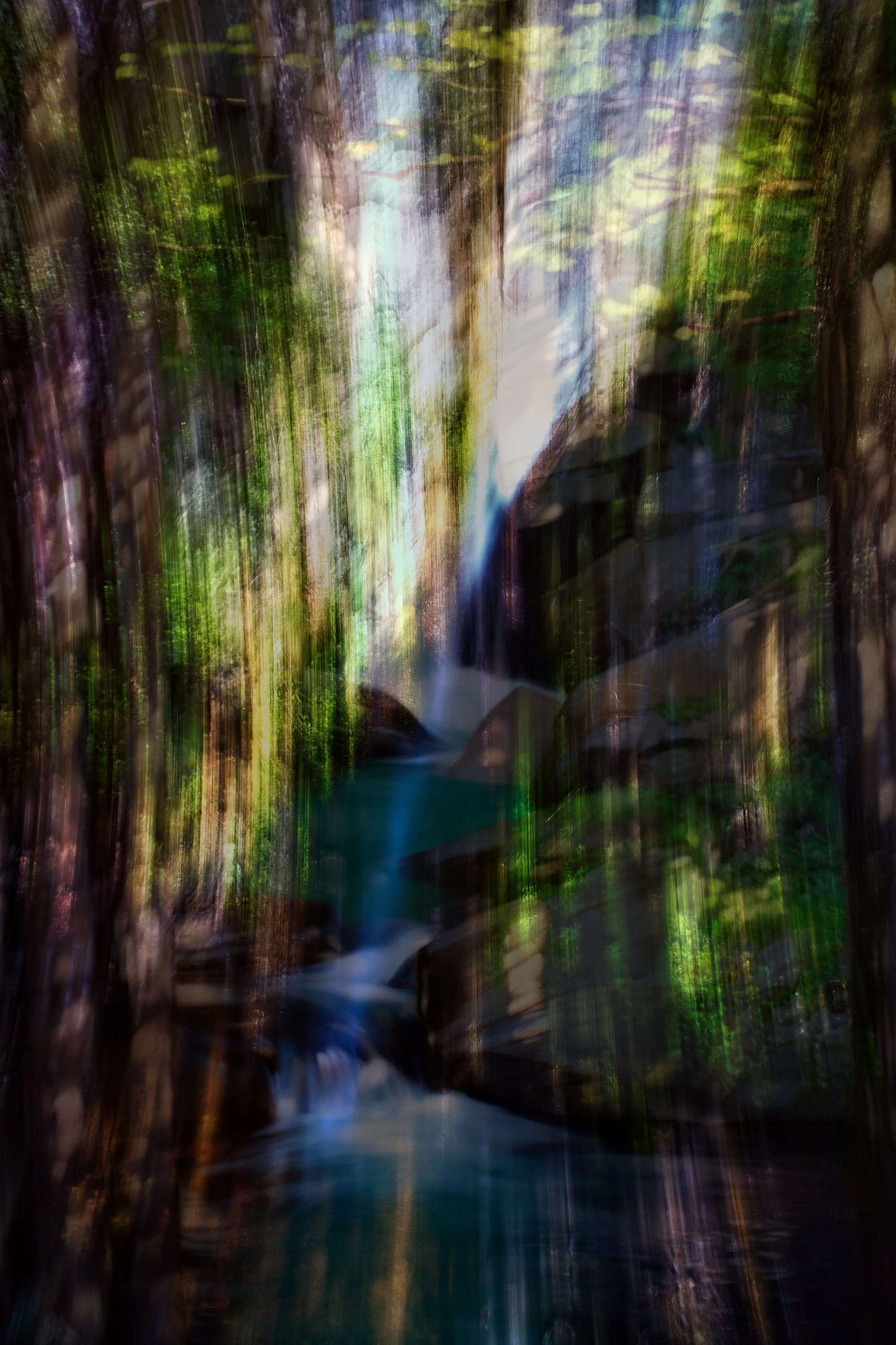 Waterfall, 2023 · Photography // AI Art – digital