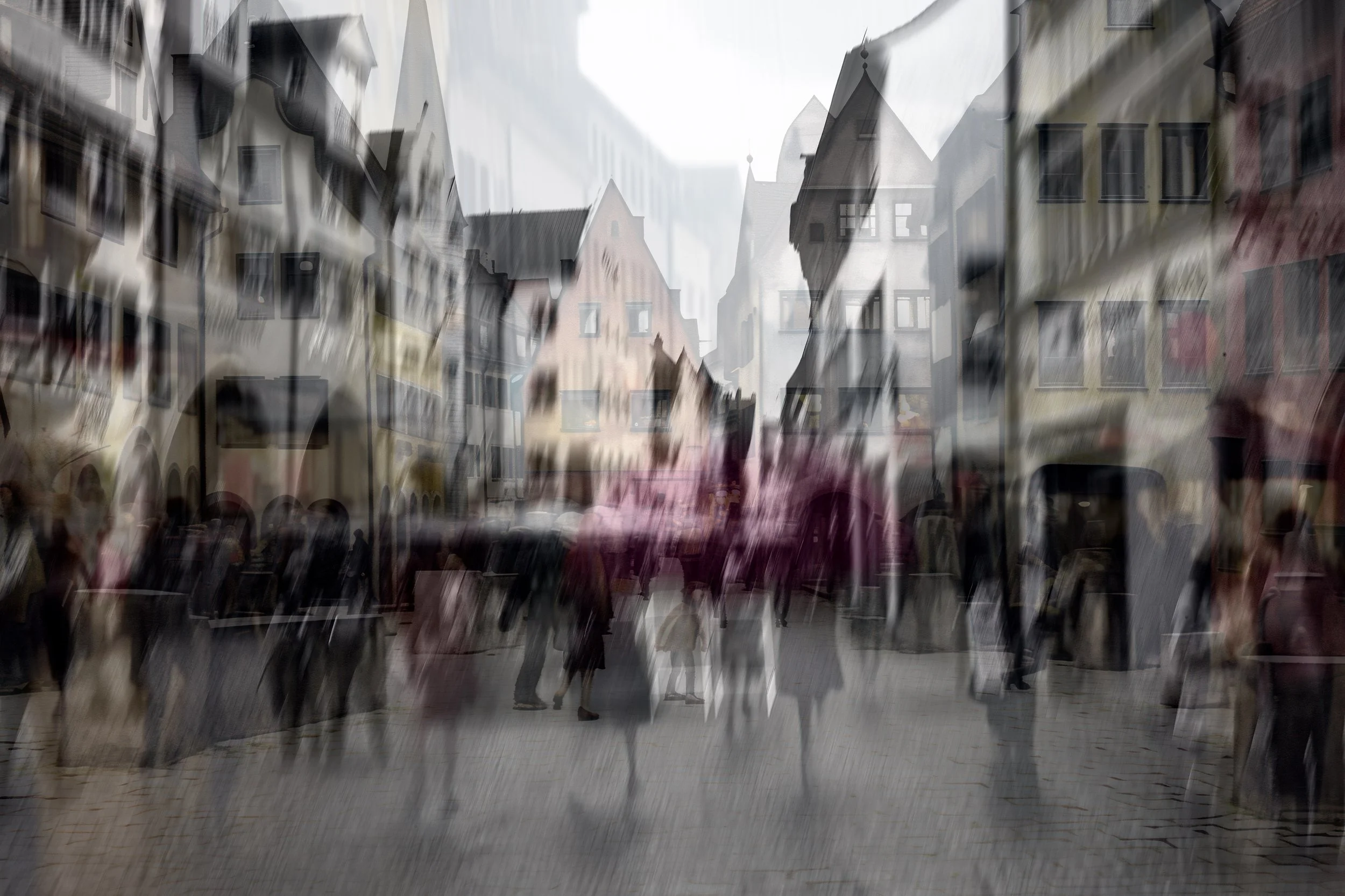 Downtown, 2023 · Photography // AI Art – digital