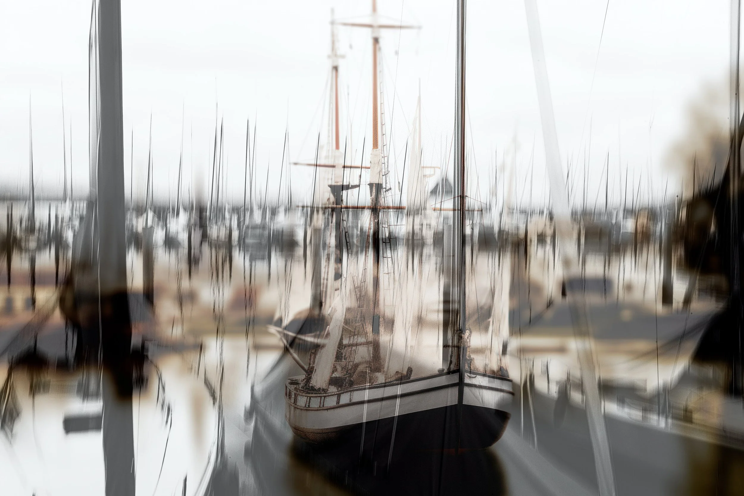 Sailing Port,  2023 · Photography // AI Art – digital