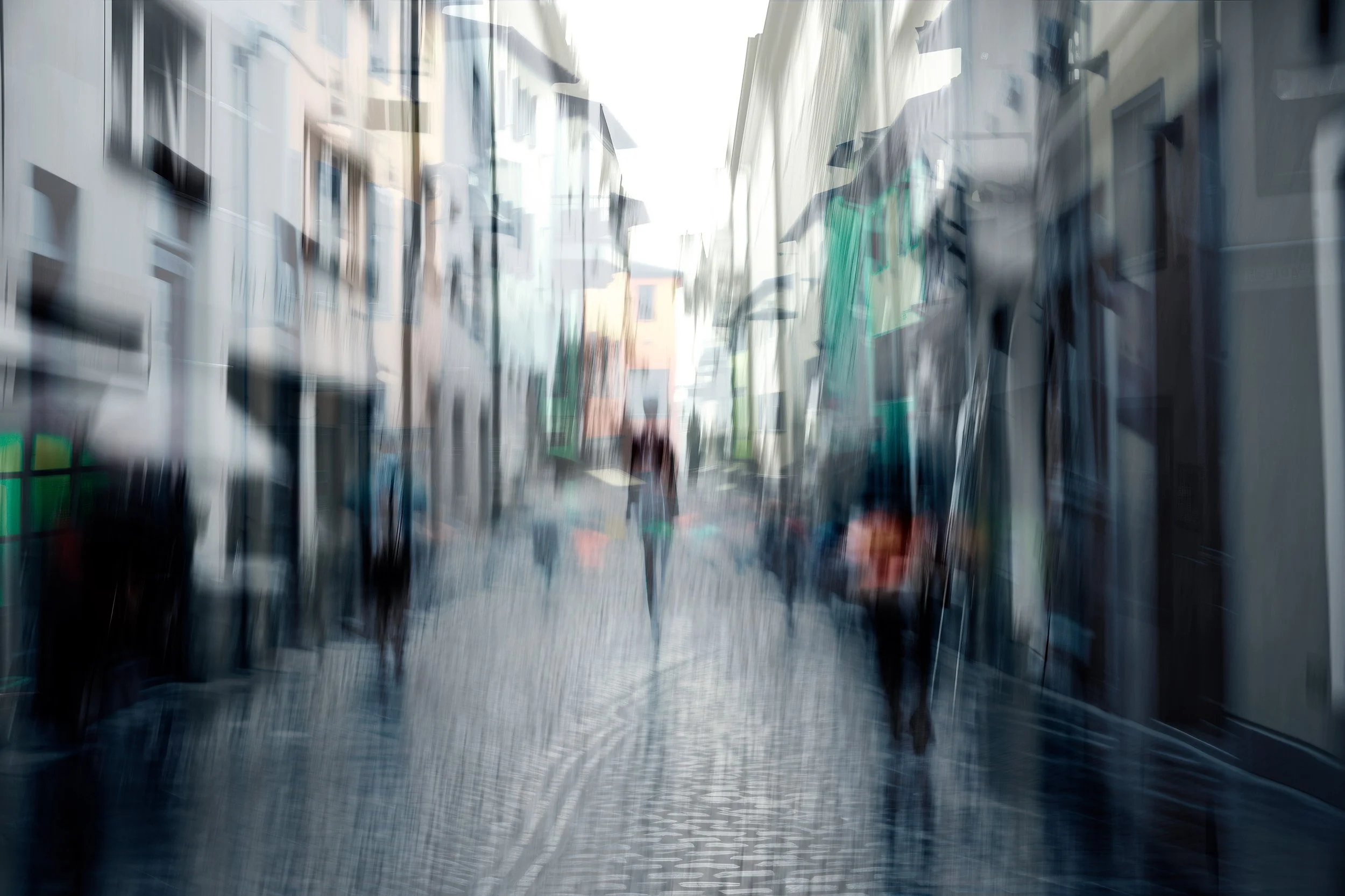 Alley in the old Town, 2023 · Photography // AI Art – digital