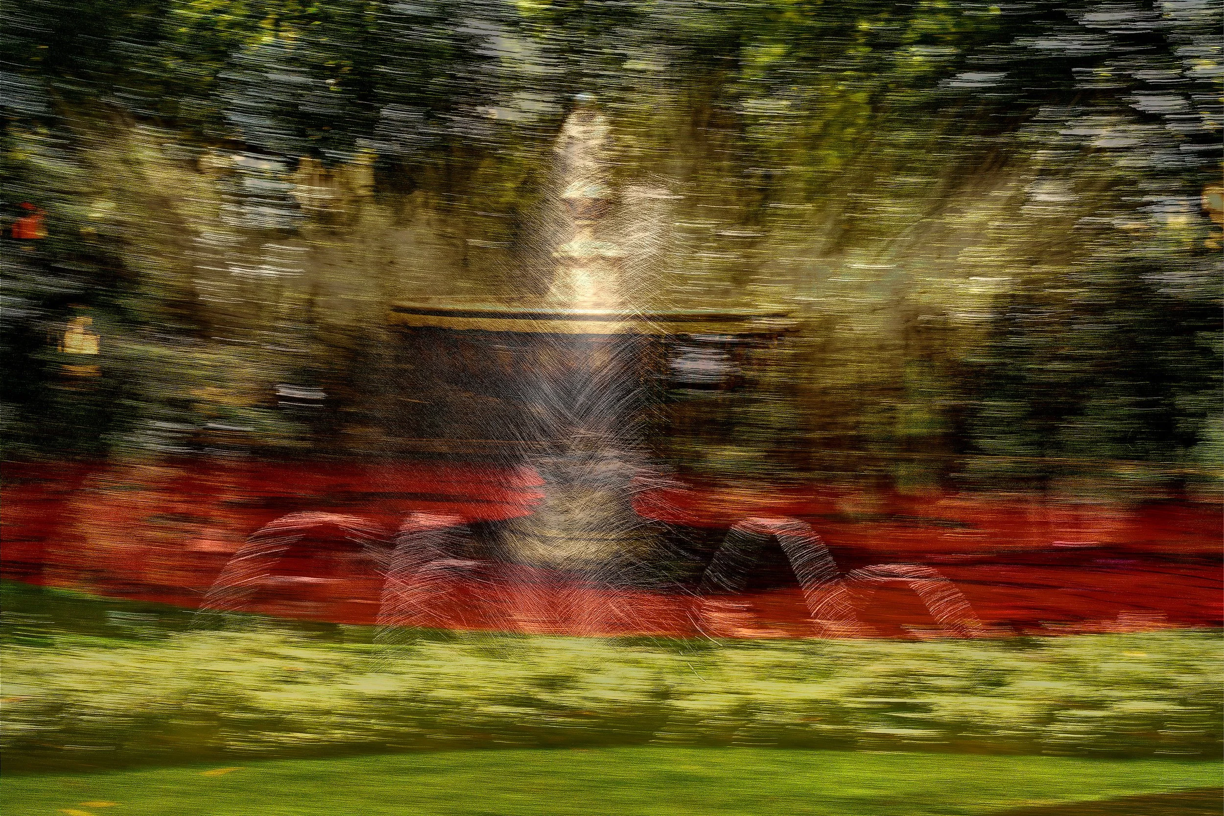 Blurred Fountain, 2023 · Photography // AI Art – digital