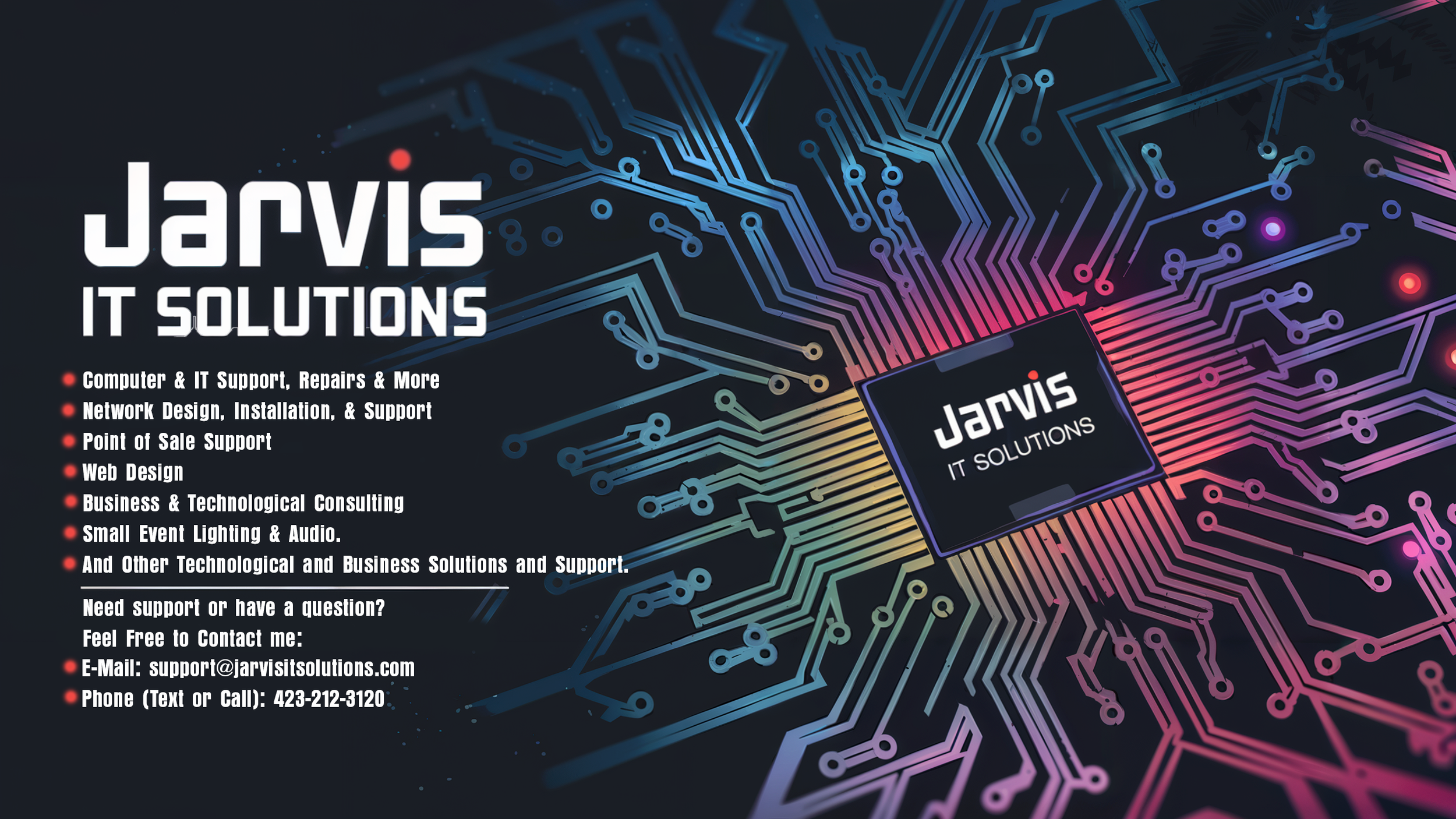 Jarvis Tech Solutions - 423-212-3120 - support@jarvisitsolutions.com