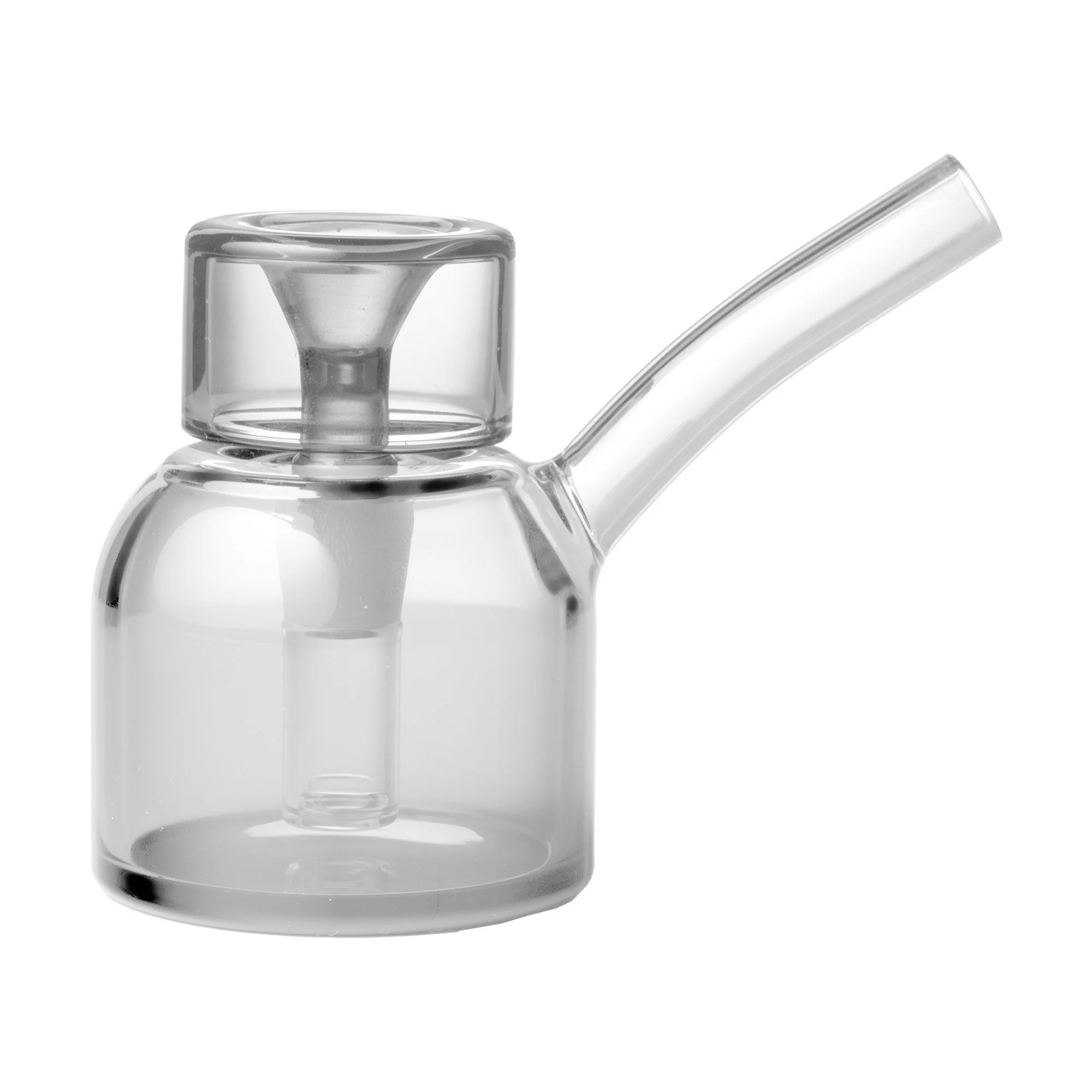 NWTN Vesper Bubbler Transparent Clear, klarer Borosilikatglas-Bubbler, kompakt und leicht zu reinigen