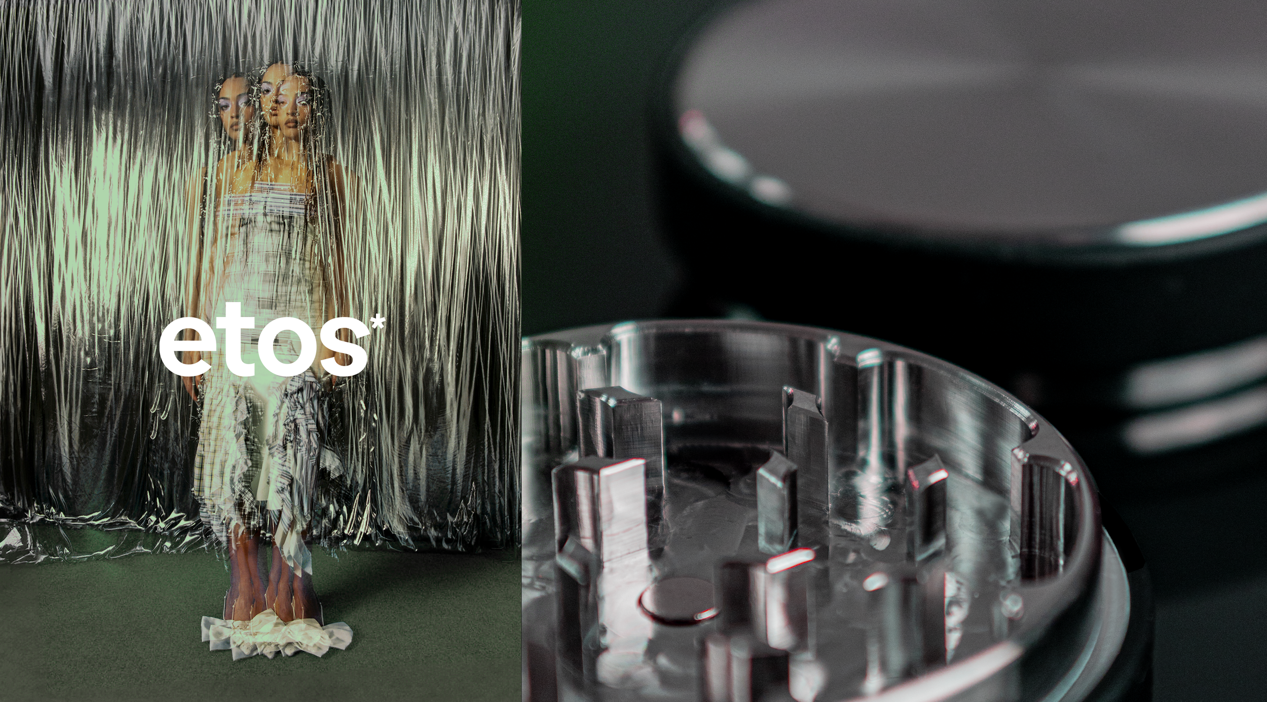 etos* Flow edelstahl Kräutermühle für Cannabis Liebhaber mit lebenslanger garantie.