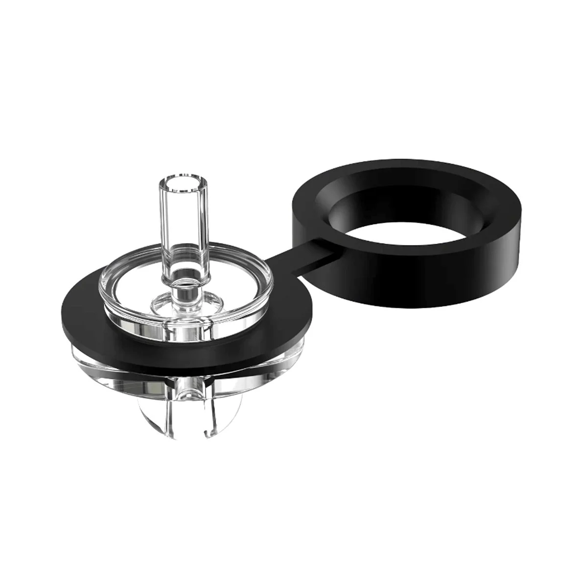 Carb Cap des Dr. Dabber XS Vaporizers im Detail, entwickelt zur Luftstromkontrolle bei der Nutzung von Konzentraten.