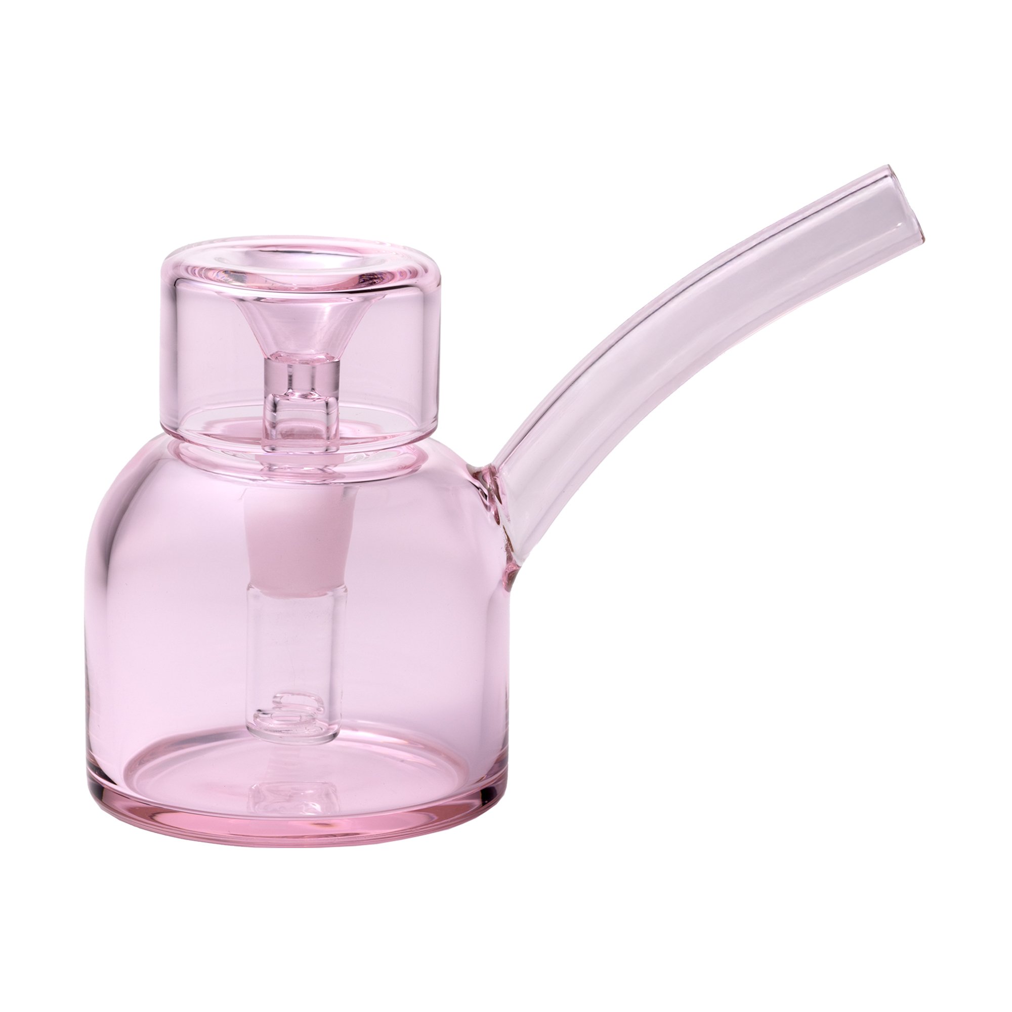 NWTN Vesper Bubbler in Petal Pink, handlicher Wasserbubbler mit ergonomischem Mundstück