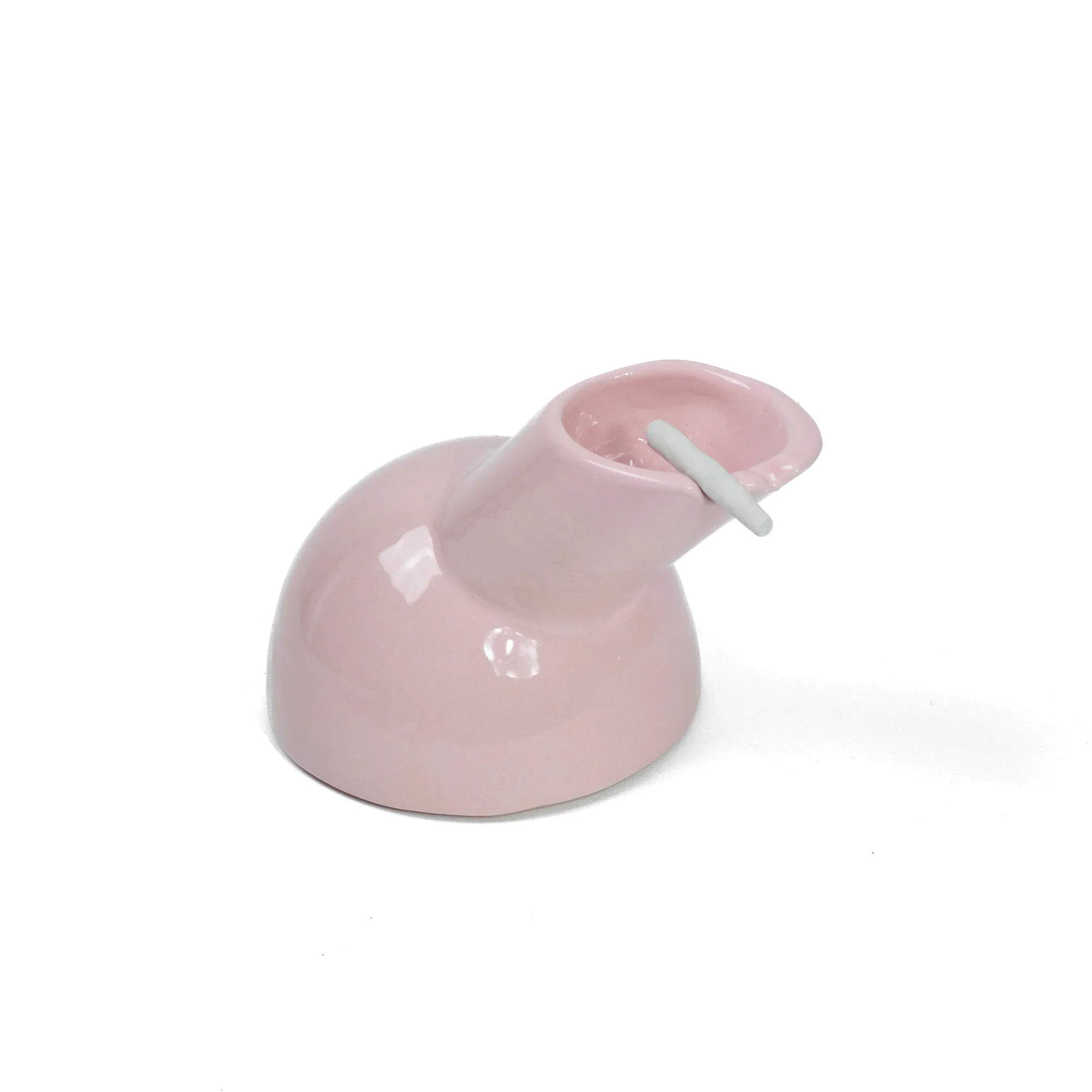 Papagallo Aschenbecher Rosa – stehend mit Joint, Cannabis Lifestyle Aschenbecher von Genrazione Zordan