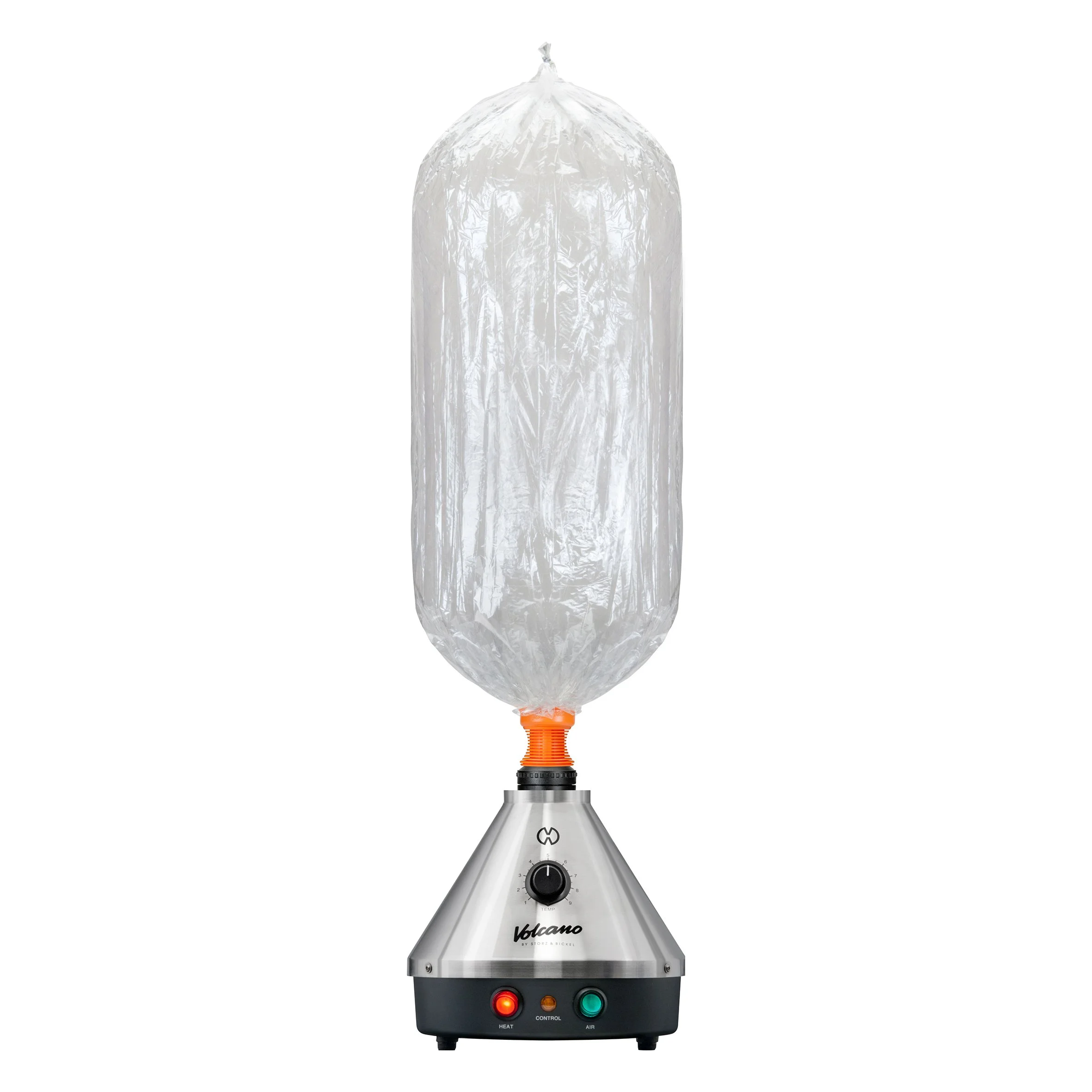 Premium Vaporizer für Extrakte und Herbs von Storz und Bickel mit Ballon in einer Vollansicht.