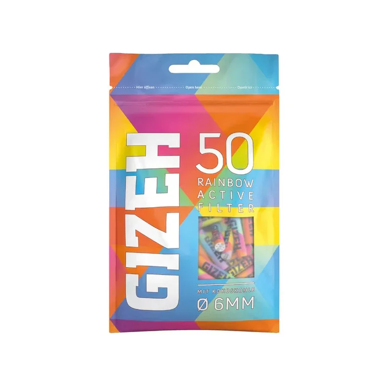 Gizeh  RAINBOW Aktivkohle Tips