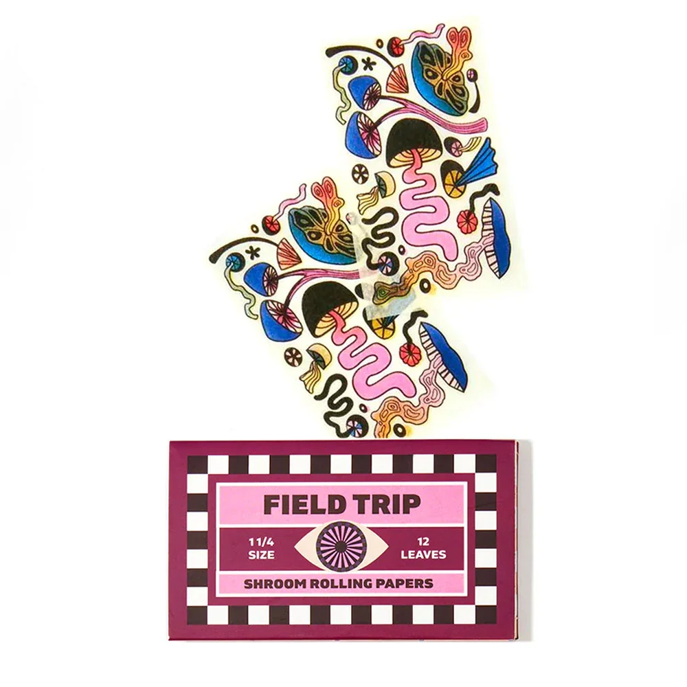 Fieldtrip Premium Papes für deine Käuter und Herbs. und perfekte Joints. Mitz Pilz und Mushroom Muster bedruckt..