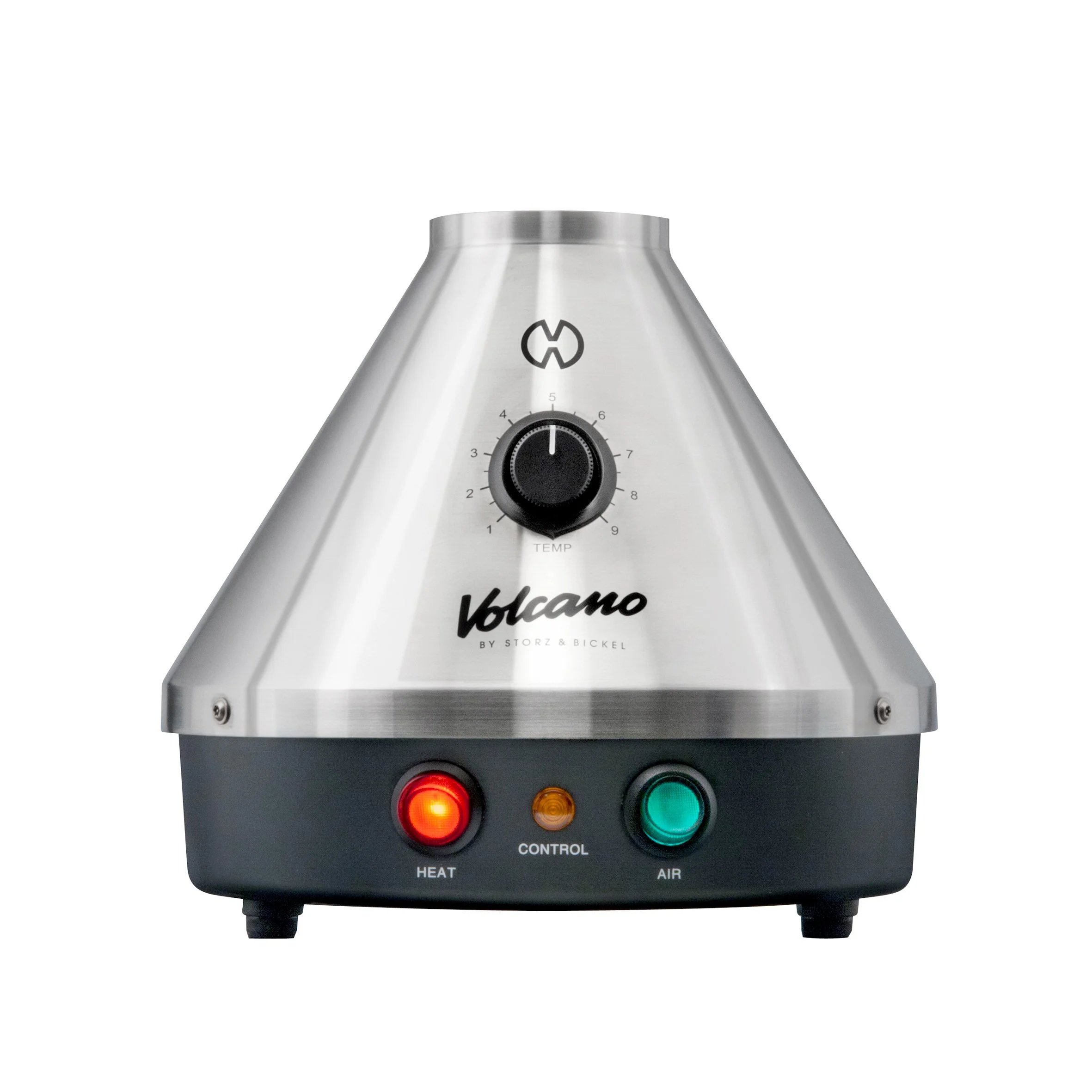 Edelstahl silberner Vaporizer zum Kauf bei etos* für kräuter und hash