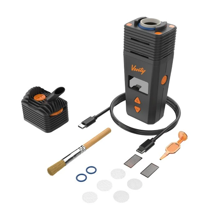 Storz & Bickel Venty Vaporizer komplett mit Zubehör, leistungsstarker tragbarer Vaporizer für Kräuter