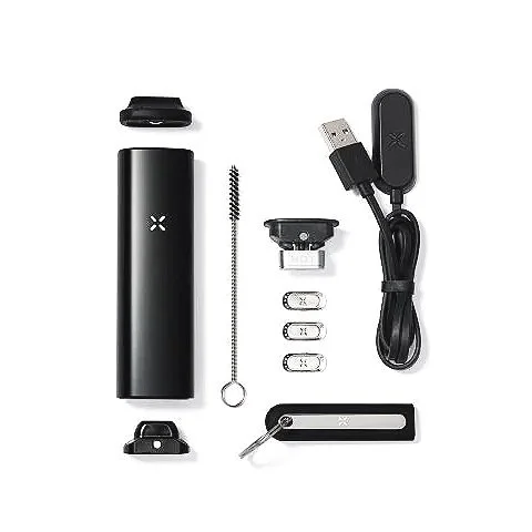 PAX Plus Complete Kit in Draufsicht, alle Einzelteile und Zubehör übersichtlich angeordnet