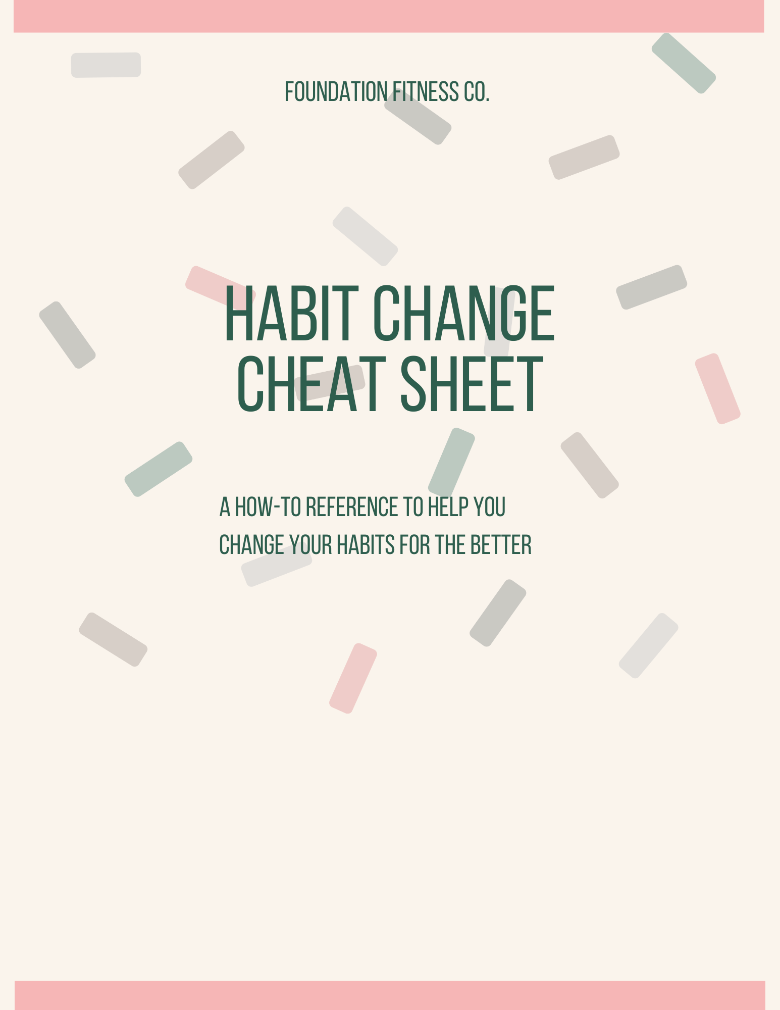 Habit Change Cheatsheet