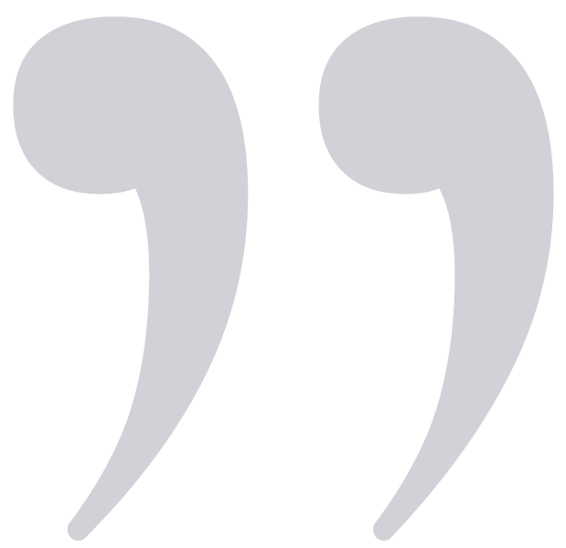 Dark blue quotation marks on a black background.