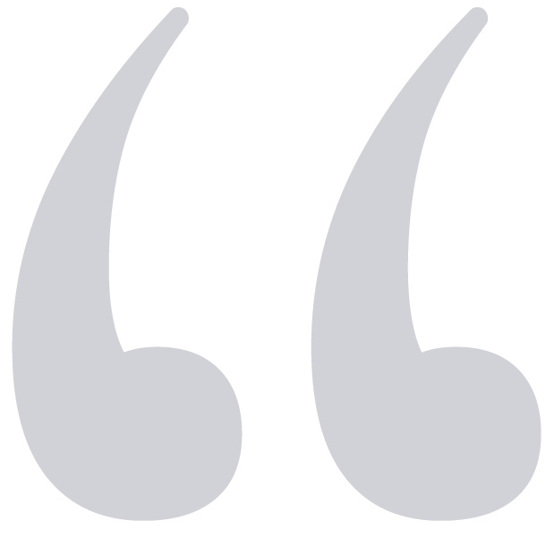 Large dark blue quotation marks on a black background.