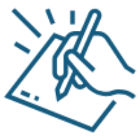 A hand drawing or writing on a piece of paper with a pen or marker.