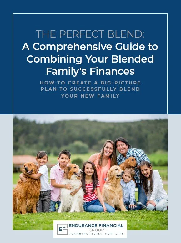Book cover of The Perfect Blend: A Comprehensive Guide to Combining Your Blended Family's Finances.