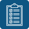 Clipboard with a checklist of five items, all checked off.