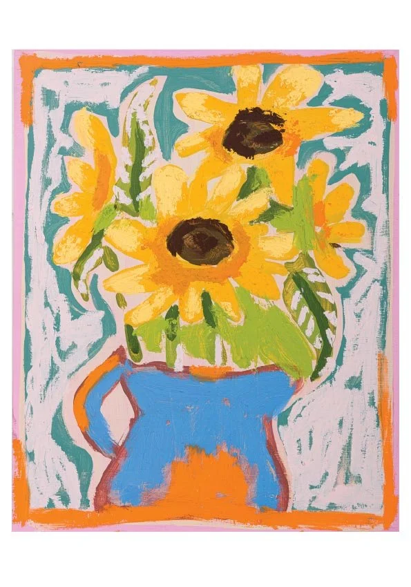 sunflowers 2 - a4 art print
