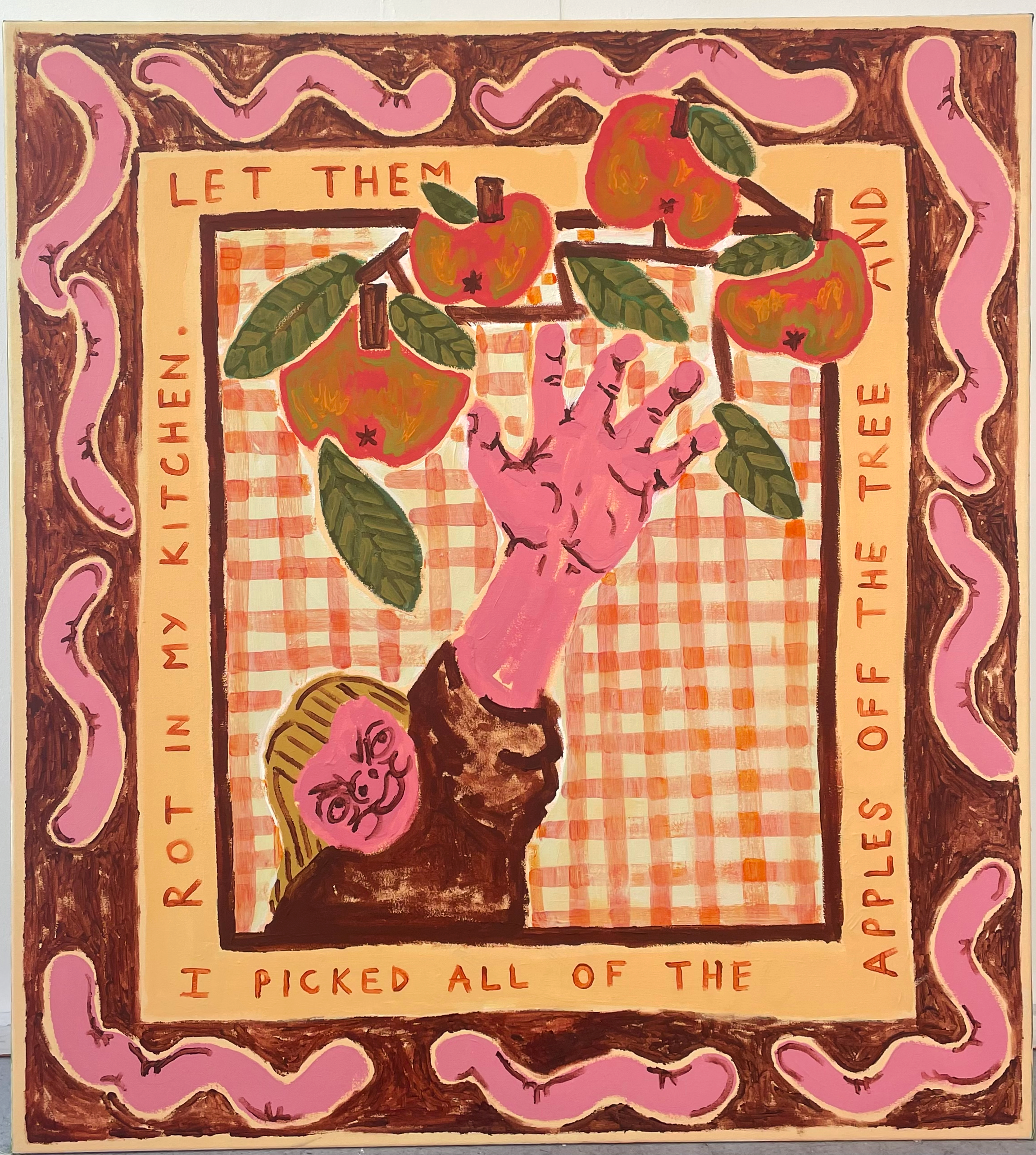 i didn't make crumble
acrylic on canvas
110cm x 100cm 
2025