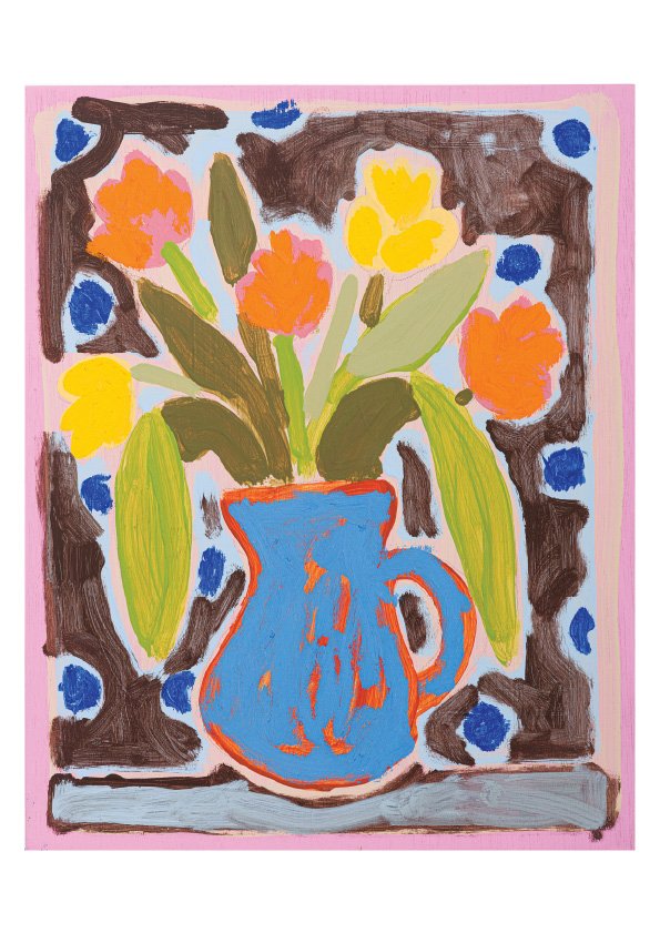tulips - a4 art print