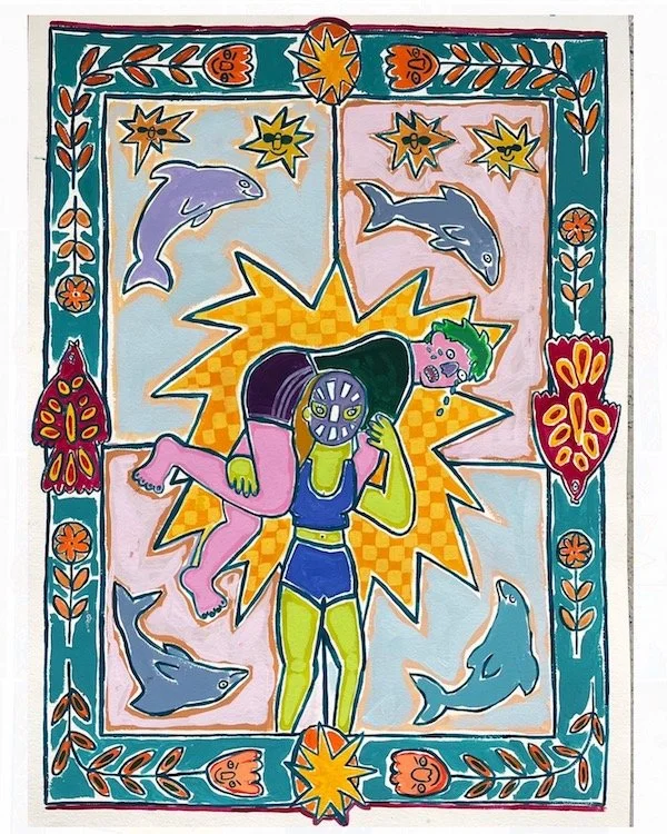 stop crying
gouache on paper
2023