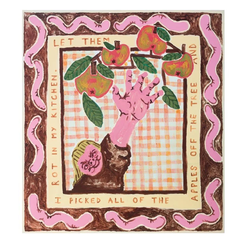 apples - 30cm x 30cm square art print
