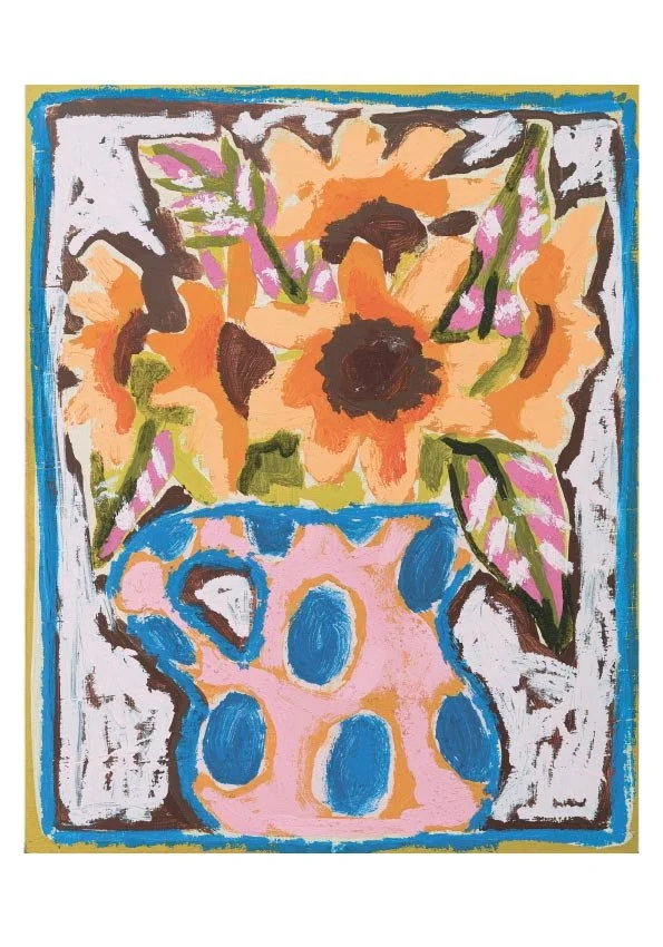 sunflowers 1 - a4 art print