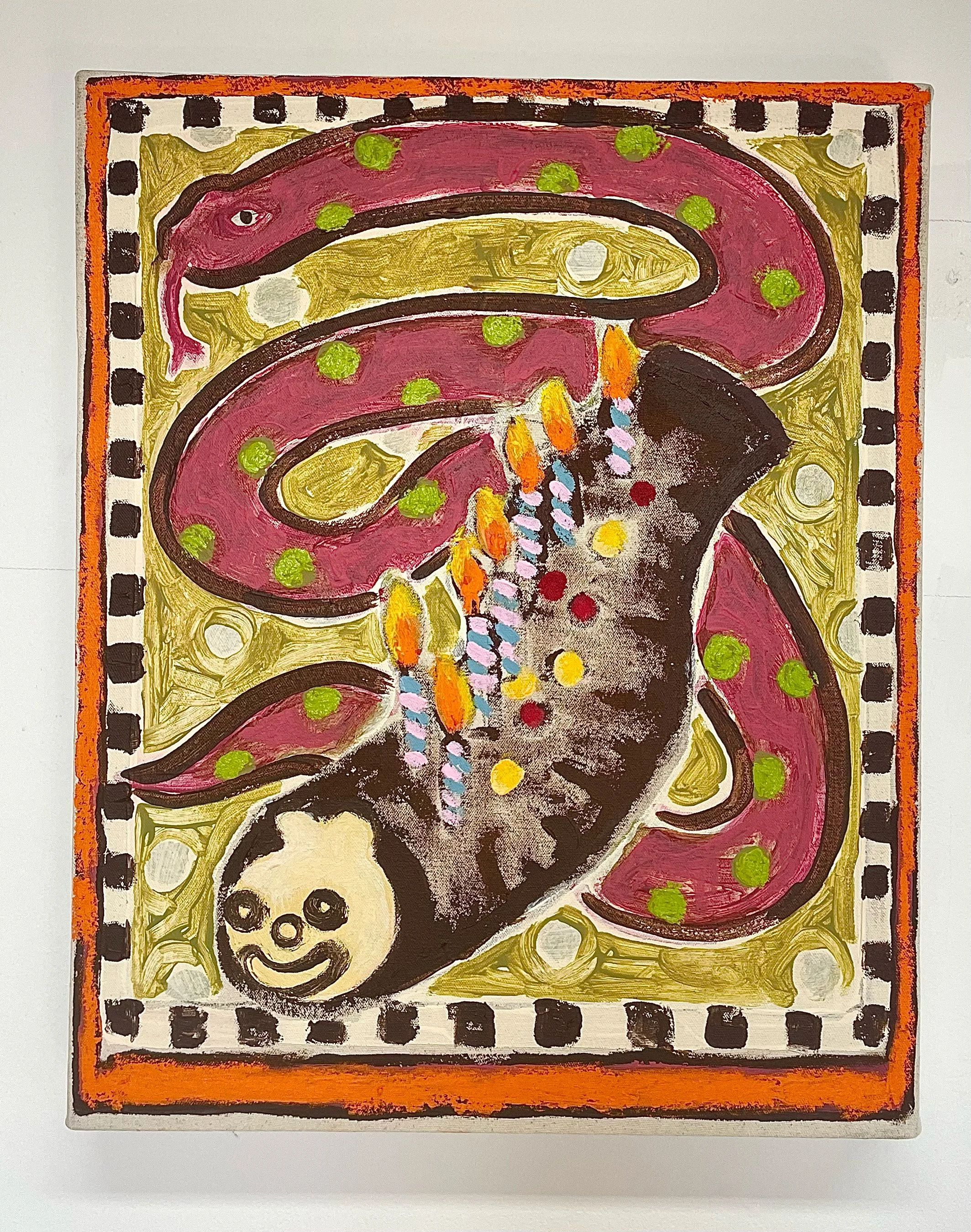 colins here
acrylic and oil bar on canvas
50cm x 40cm
2026
