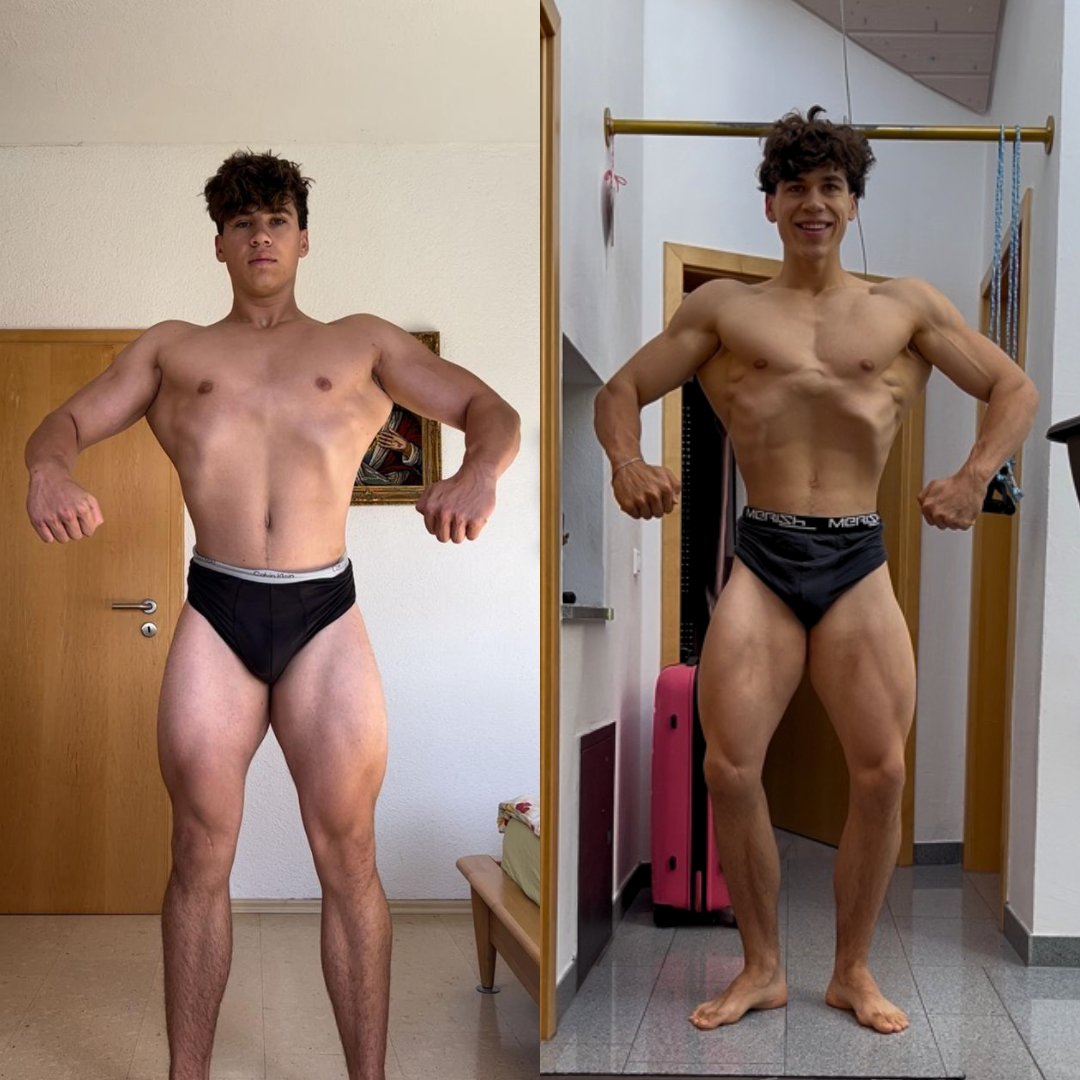 Natural Bodybuilding Transformation durch strukturiertes Online Coaching