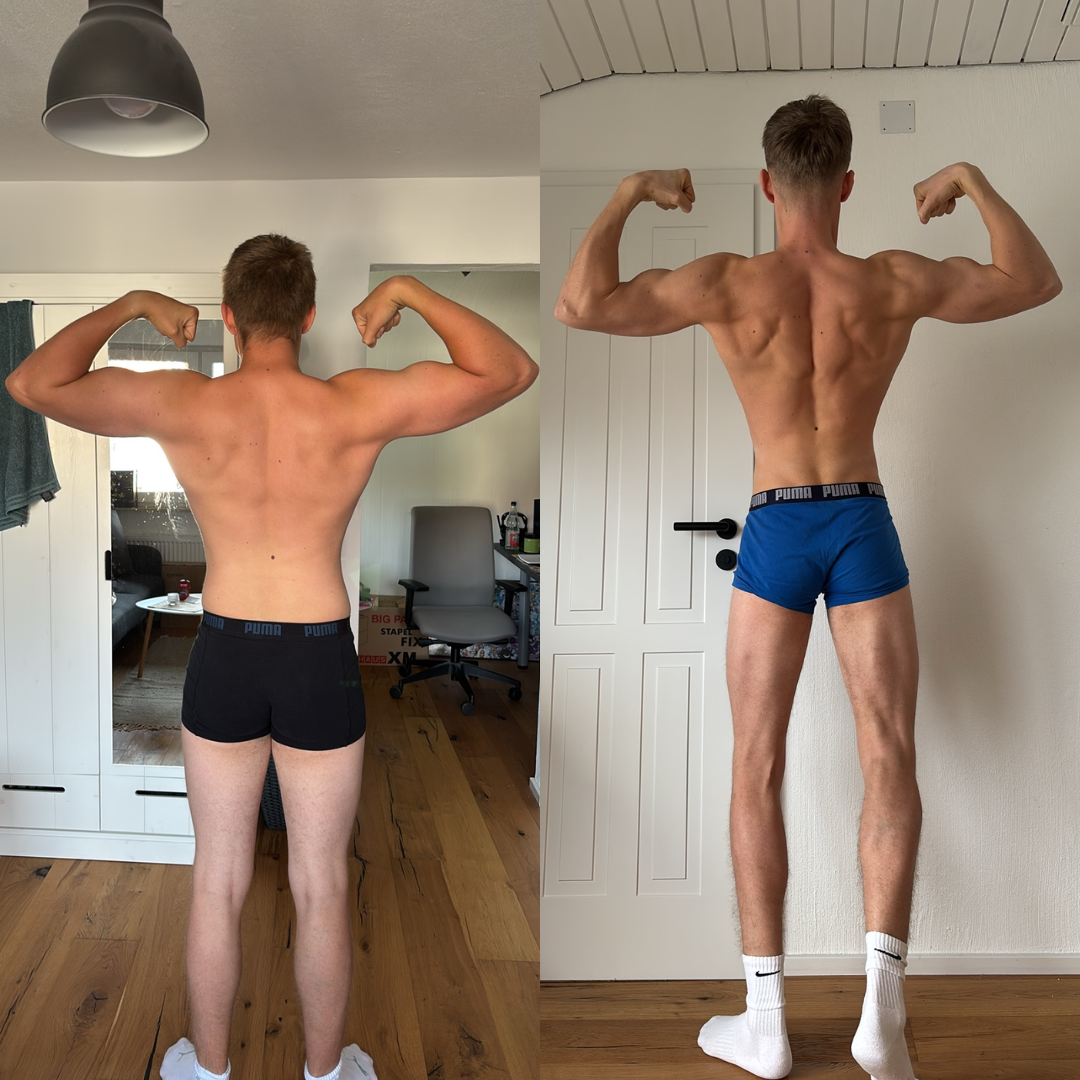 Natural Bodybuilding Transformation mit Muskelaufbau und erfolgreicher Diätphase