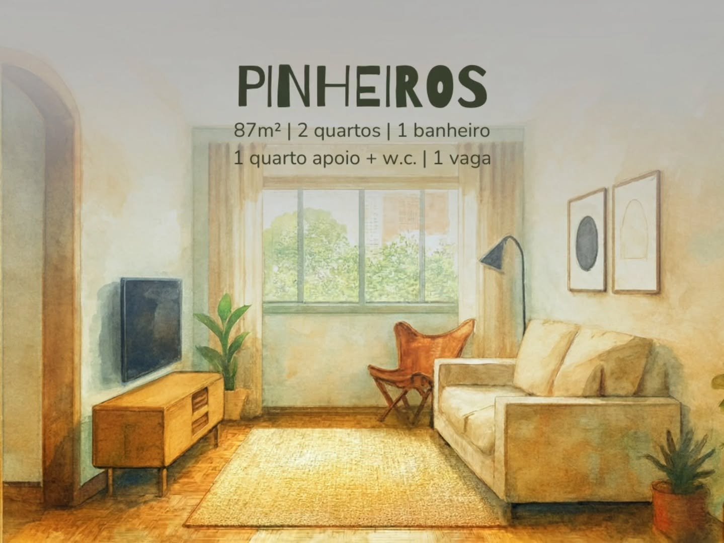 Este &eacute; o lar_i_deal para quem quer morar num apartamento iluminado e arejado, cheio de potencial, num pr&eacute;dio bem conservado a 500m do metr&ocirc; Sumar&eacute;.

Localizado na Rua Alves Guimar&atilde;es, &eacute; um endere&ccedil;o estr