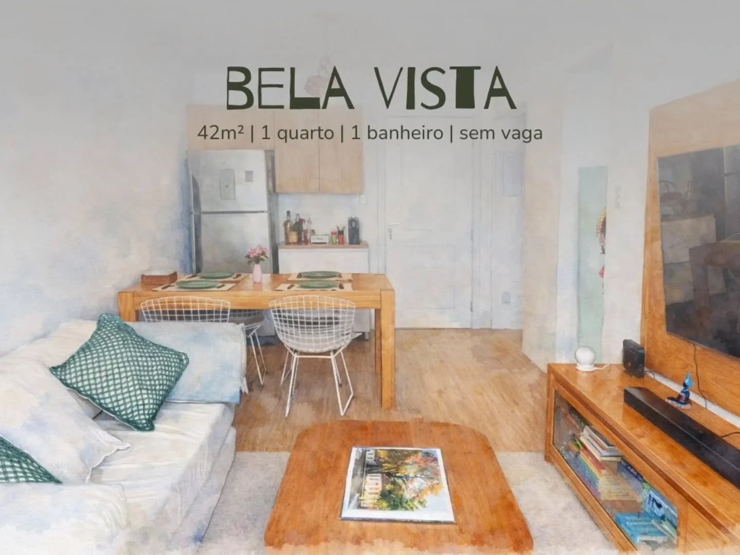 Este lar-i-deal &eacute; pura energia e estilo. Com 42m&sup2; bem distribu&iacute;dos e iluminados, cada ambiente foi pensado para oferecer conforto. A sala, ampla e cheia de vida, convida a criar diferentes atmosferas &mdash; seja para receber amigo