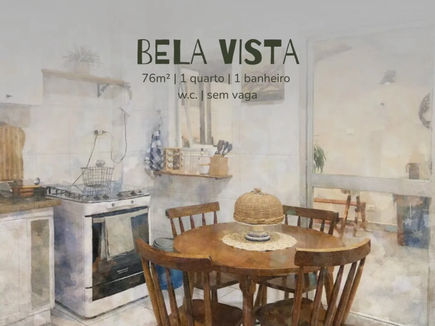 Este lar-i-deal de 76m&sup2; privativos convida ao bem-estar. A sala intimista cria um clima acolhedor, o quarto amplo com janela antirru&iacute;do garante tranquilidade, e o banheiro demi-su&iacute;te conecta praticidade e charme. A cozinha &eacute;