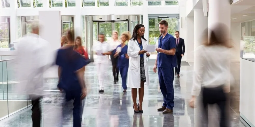 vendor discussion with medical staff