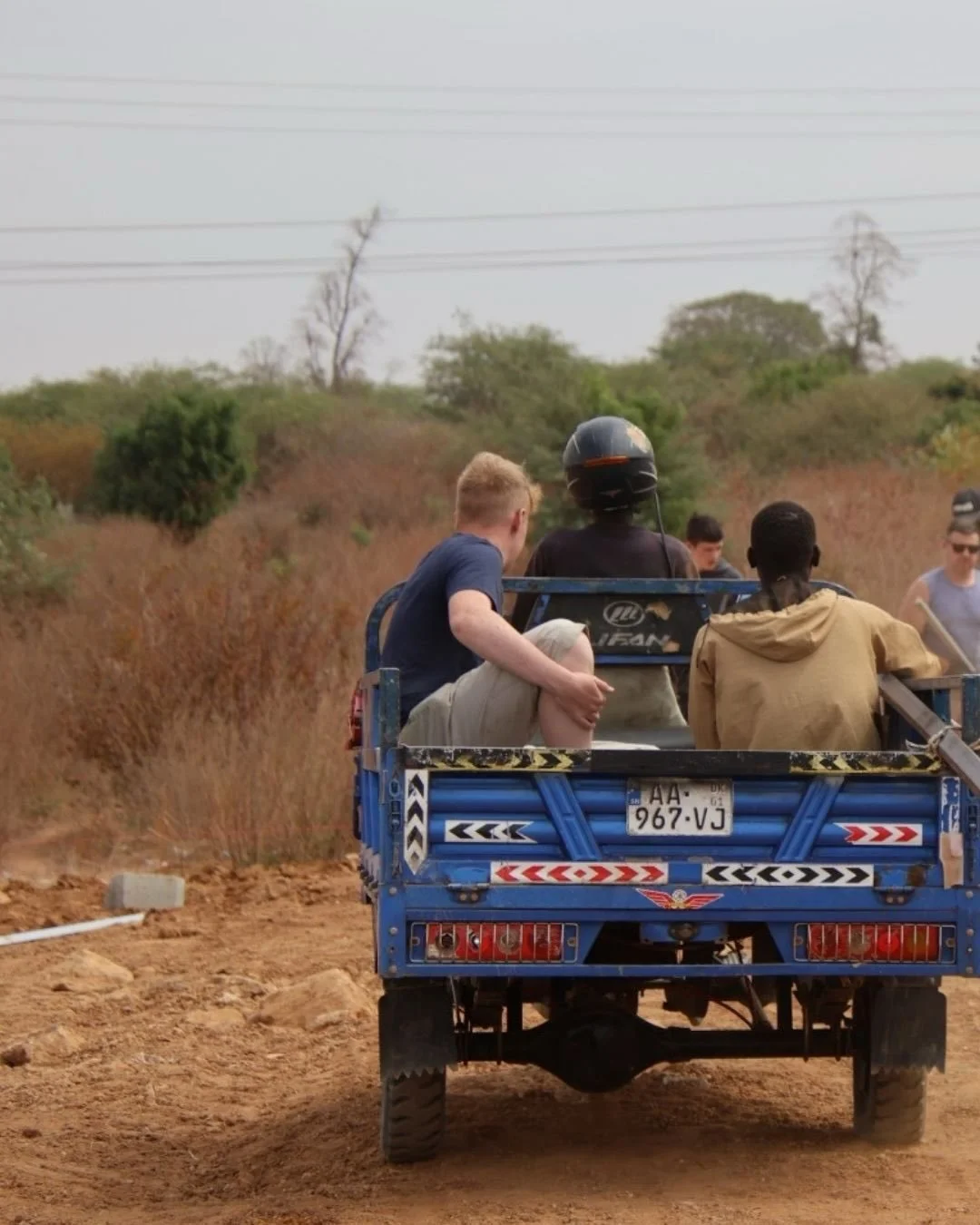 On the 3rd of February a team of members and friends of First Portadown travelled to Senegal where they met with Robert and Kyla to begin the process of building their football pitch. 

From cutting and smoothing shower tiles to digging 98 post holes