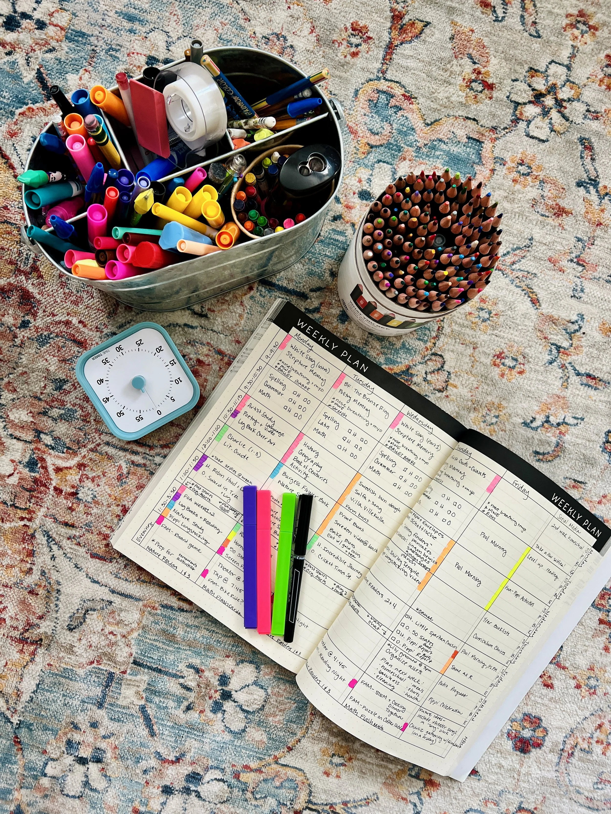 Our Weekly Schedule for a Classical and Charlotte Mason-Inspired Homeschool
