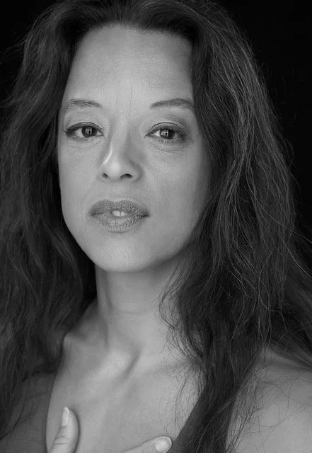 Erika Morin, professional dancer and teacher in black and white.