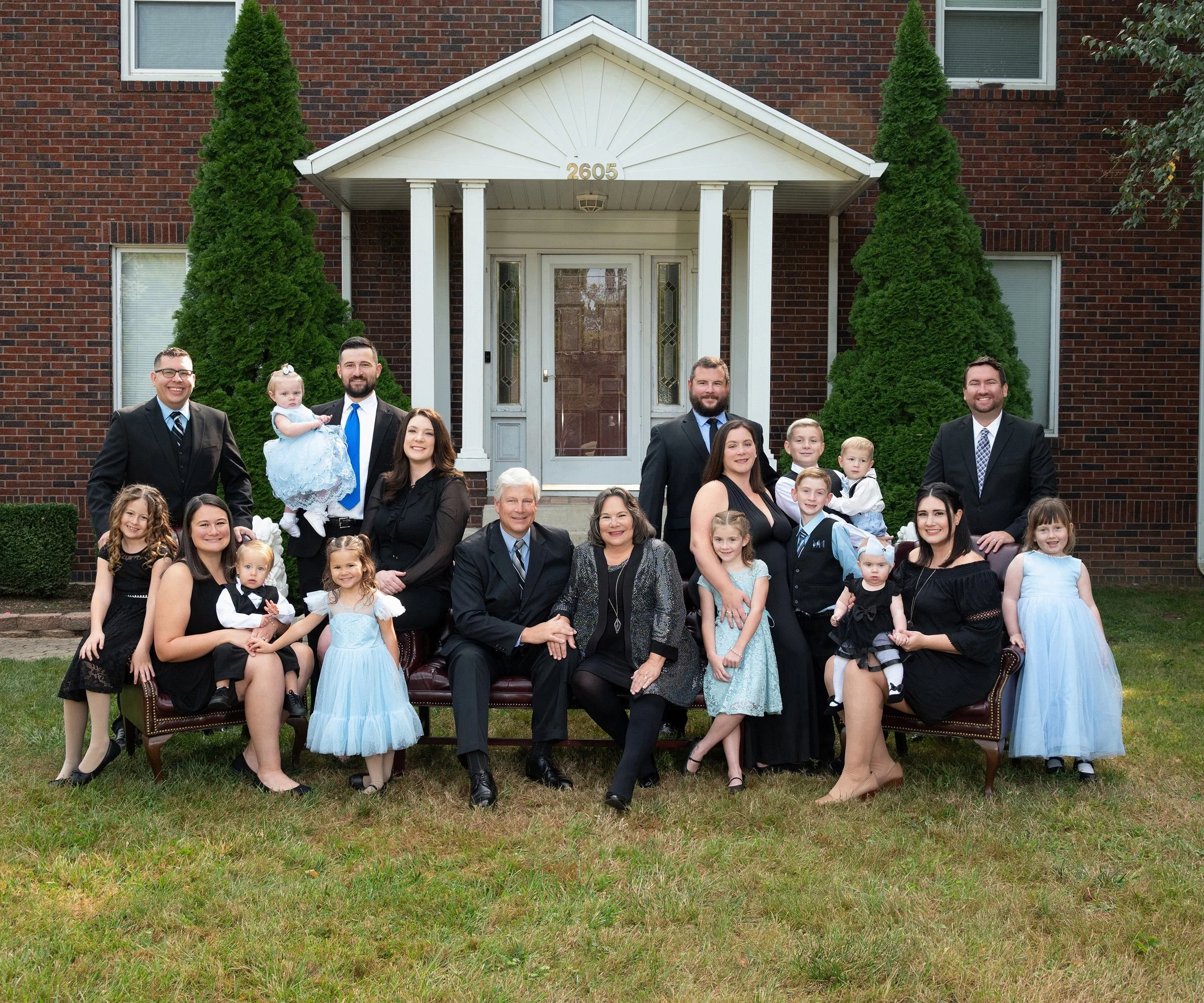 Katie's clients, Willamowski family at home