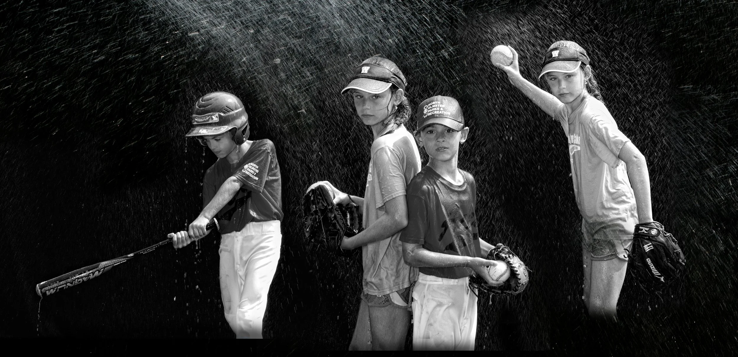 girl and boy, sports photo composite, cleveland ohio