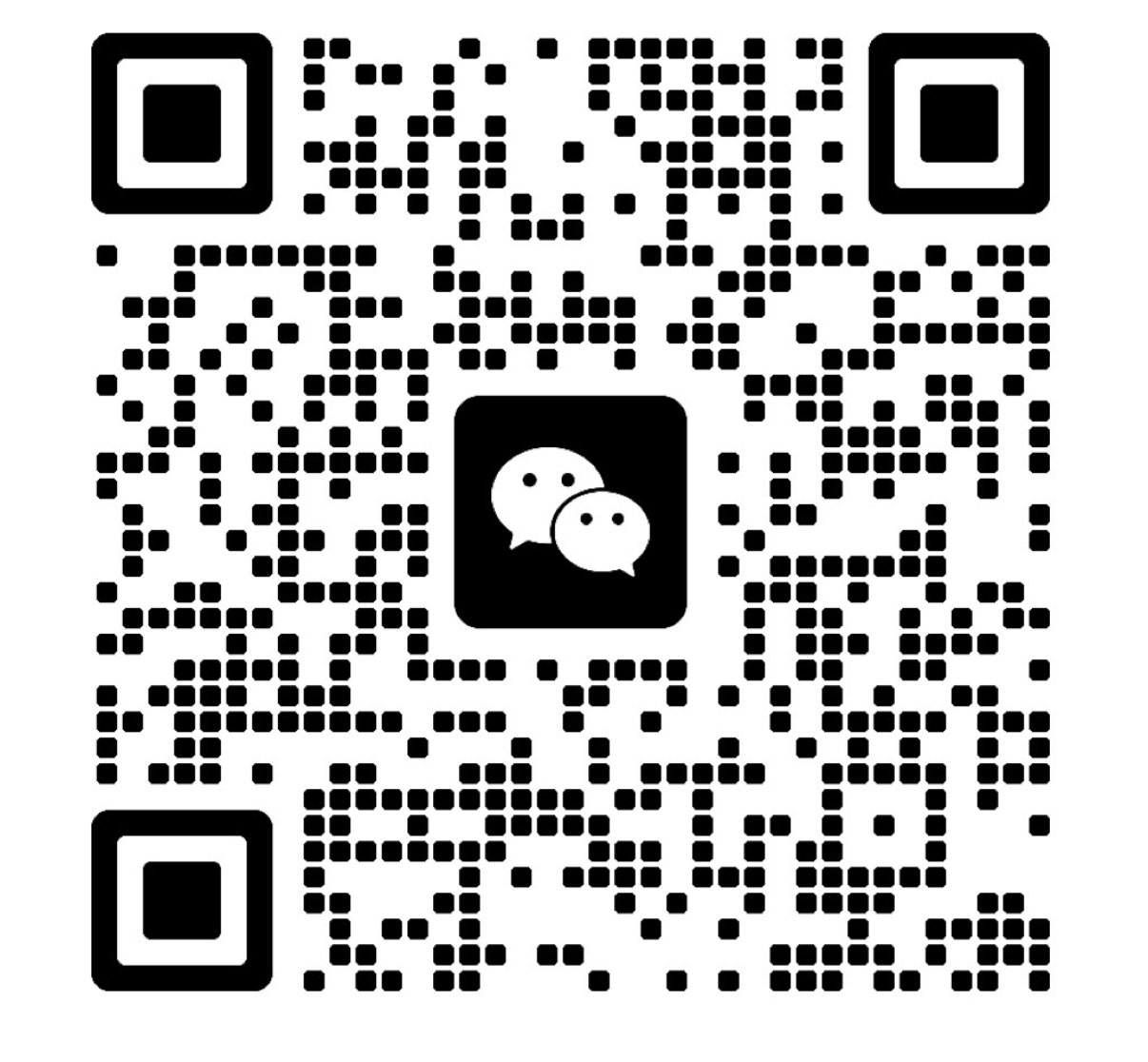QR code with WeChat logo in the center.